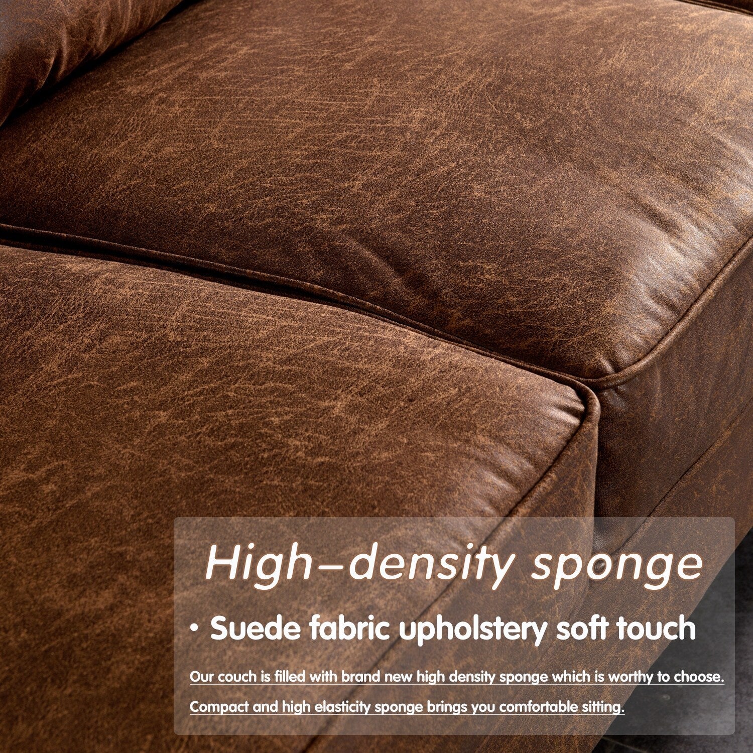 OVIOS Upholstered Mid-century Sofa