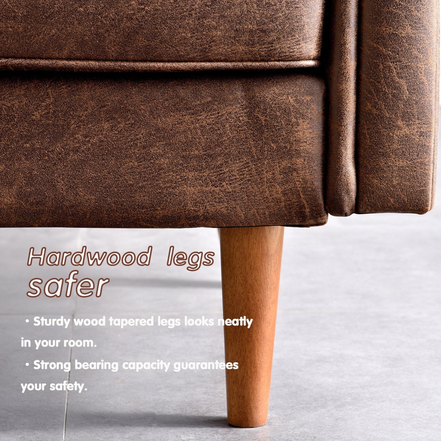 OVIOS Upholstered Mid-century Sofa