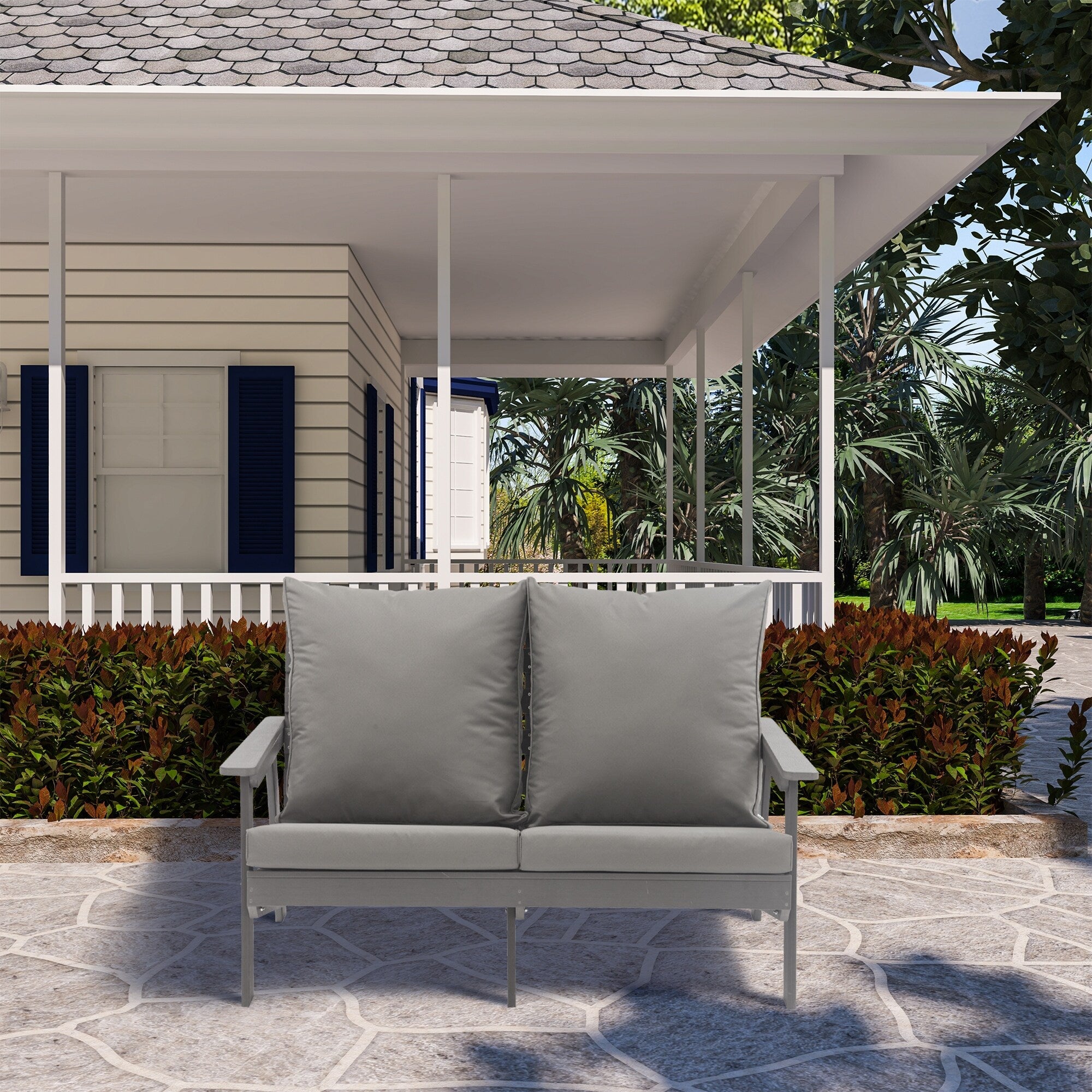 Patio Sofa Outdoor Loveseat Sofa 2-Seater