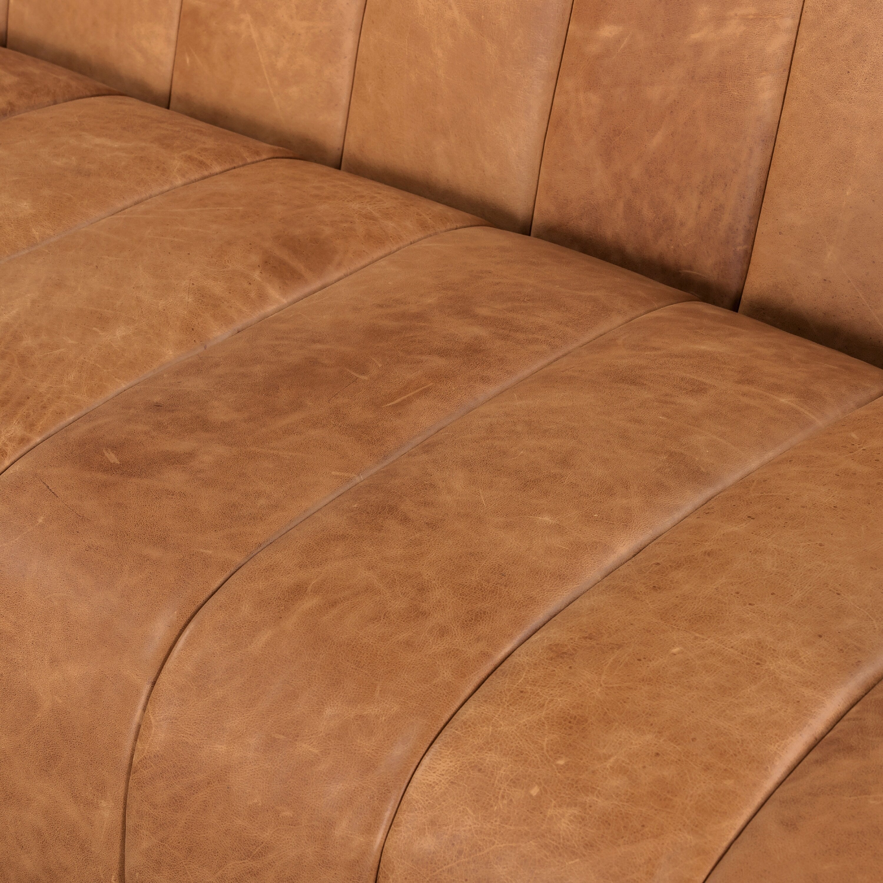 Poly & Bark Canale Sofa - Full Grain Genuine Italian Leather