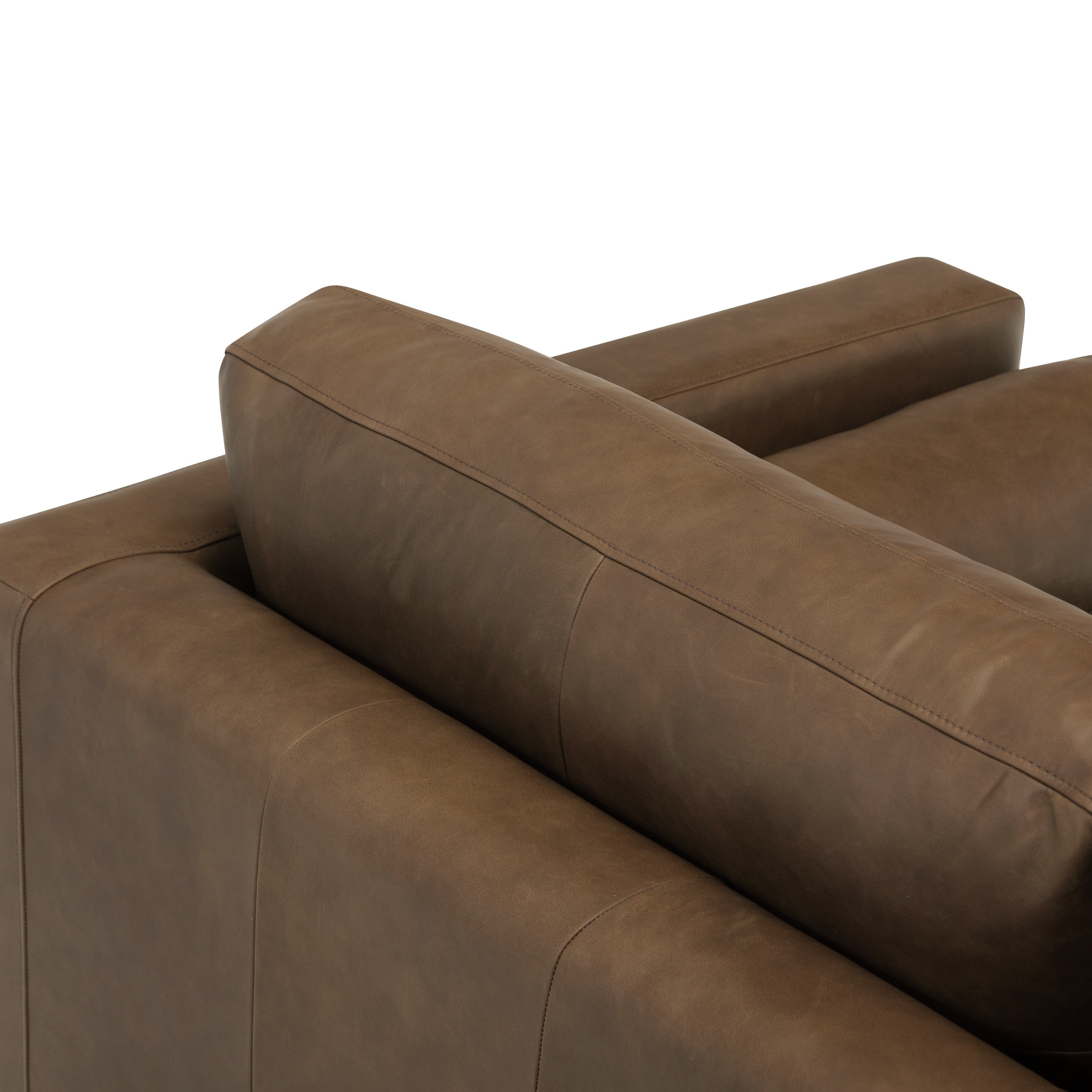Poly & Bark Napa 72 Apartment Sofa - Full Grain Genuine Italian Leather
