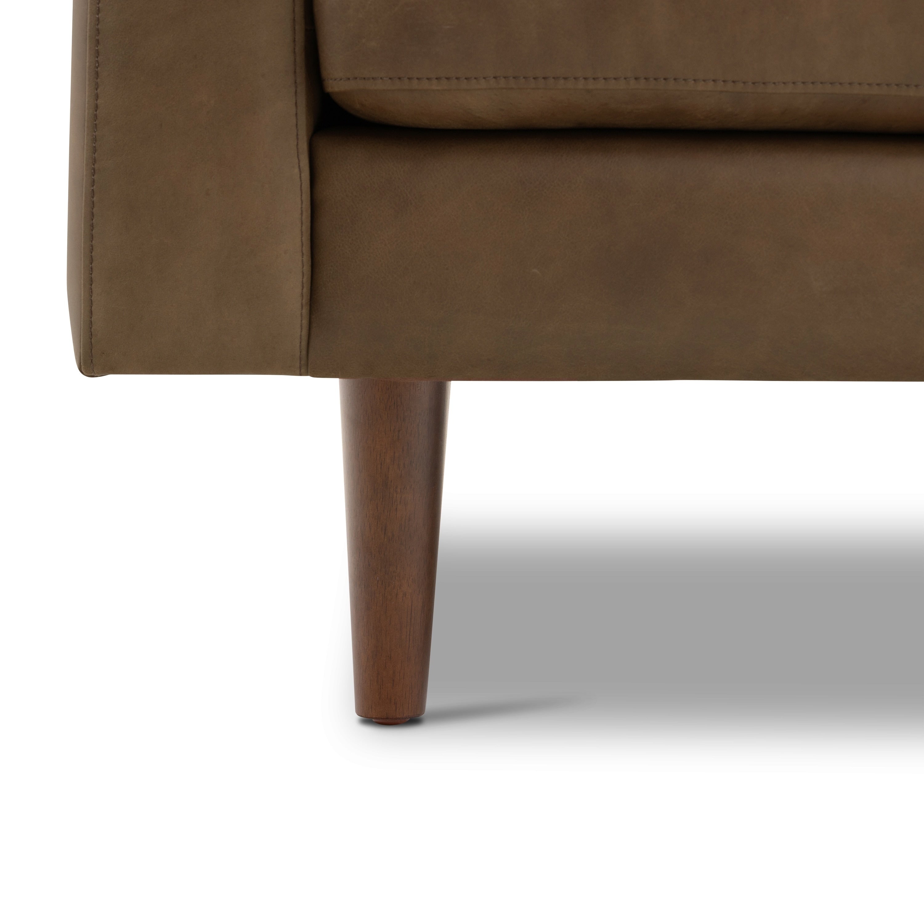 Poly & Bark Napa 72 Apartment Sofa - Full Grain Genuine Italian Leather