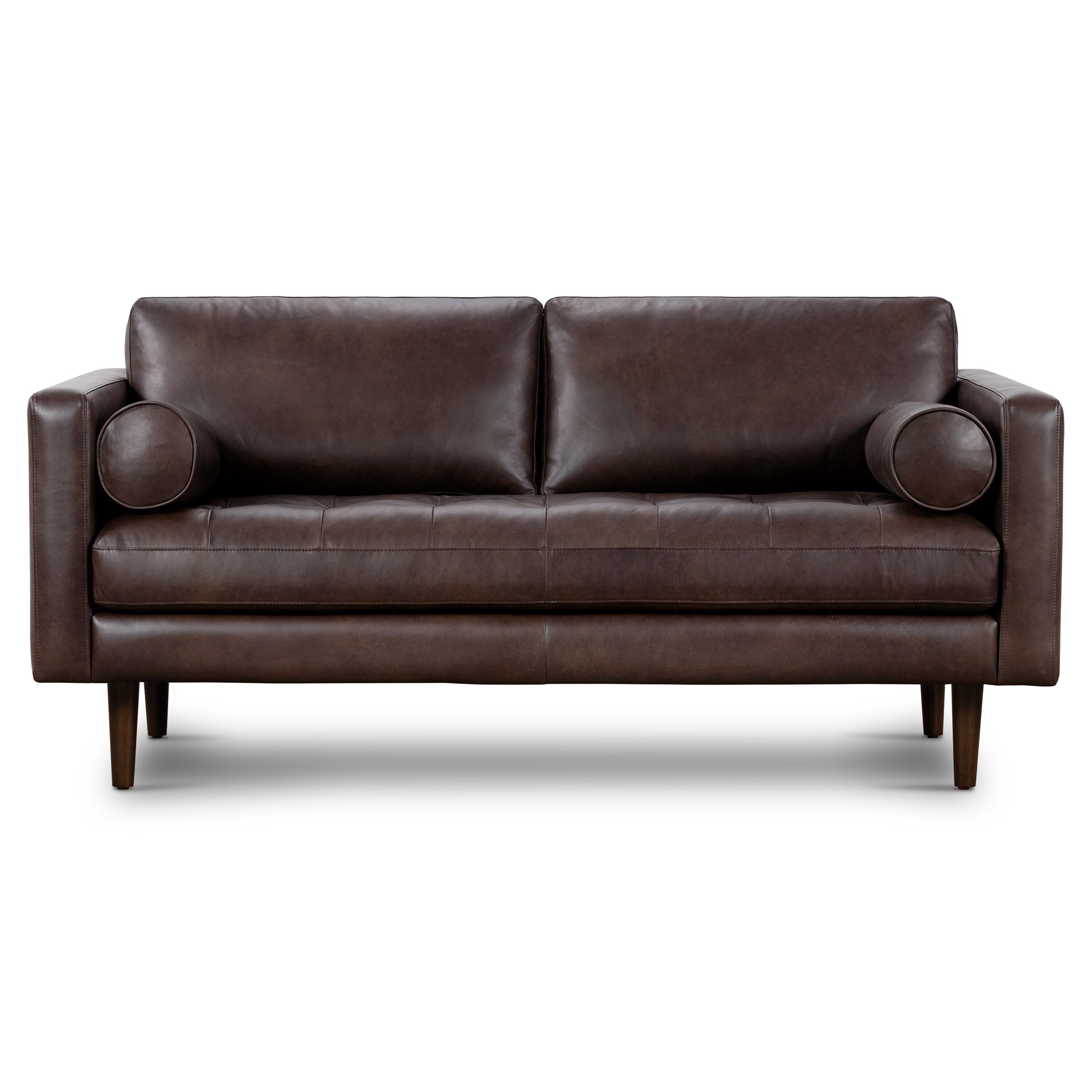 Poly & Bark Napa 72 Apartment Sofa - Full Grain Genuine Italian Leather