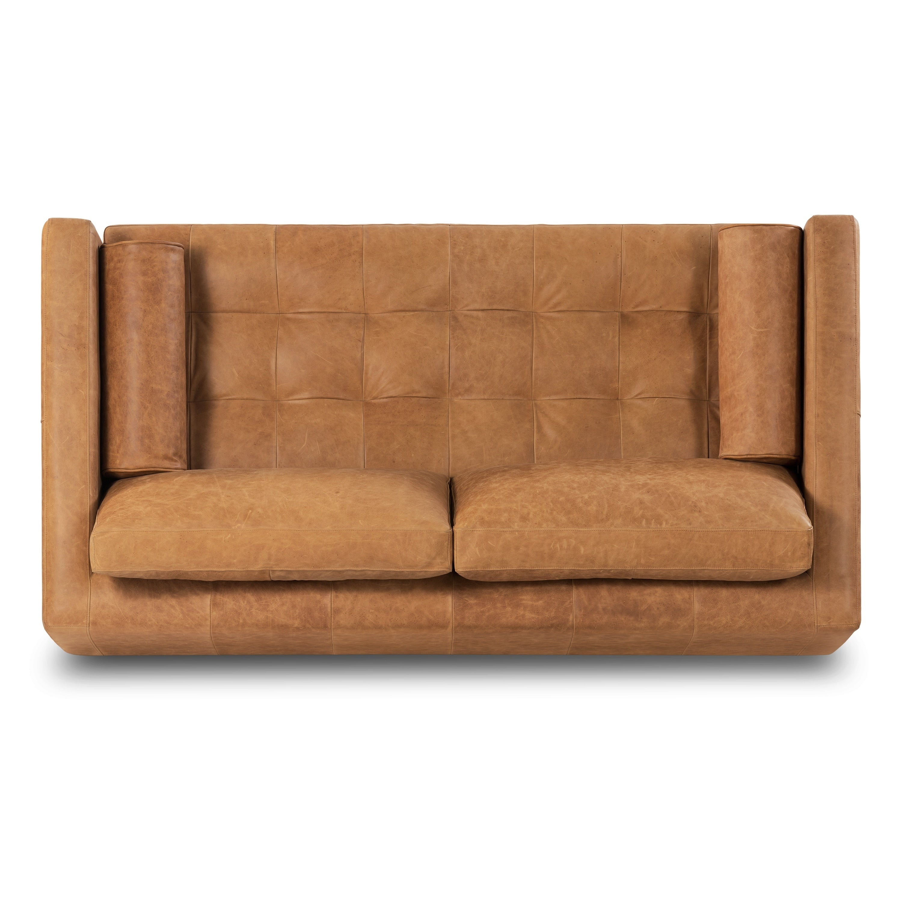 Poly & Bark Napa 72 Apartment Sofa - Full Grain Genuine Italian Leather