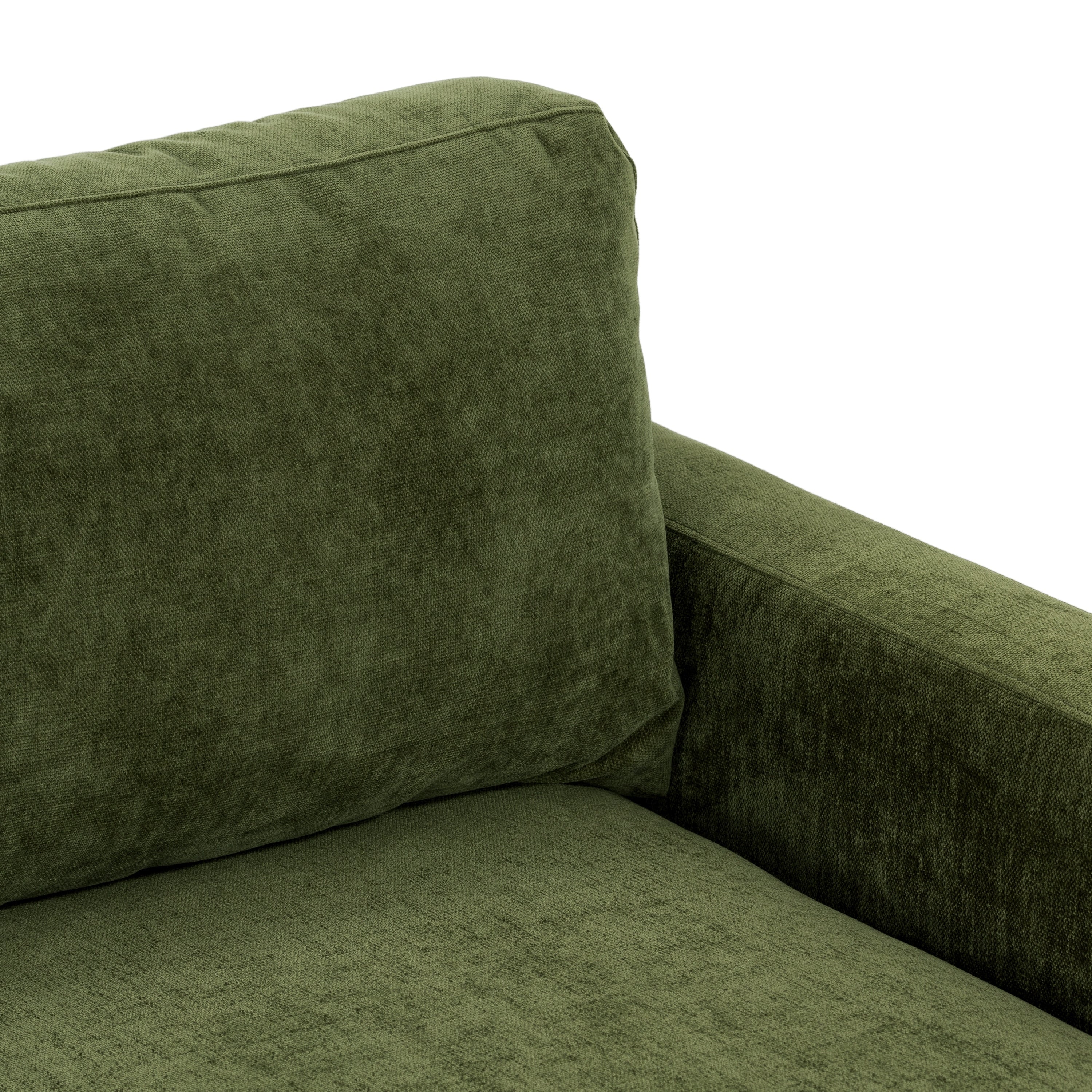 Poly & Bark Zyon 90 Sofa in Distressed Green Velvet