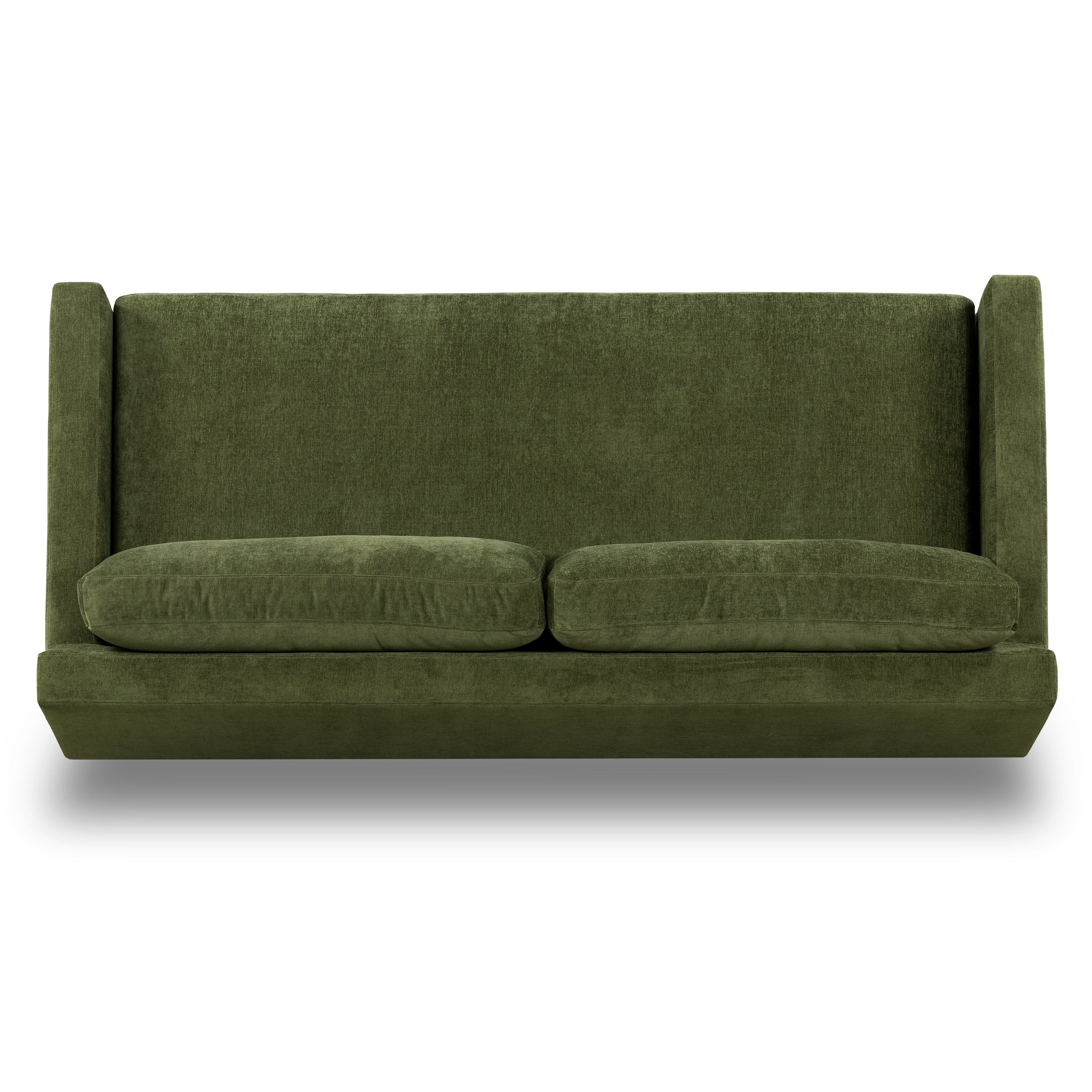 Poly & Bark Zyon 90 Sofa in Distressed Green Velvet
