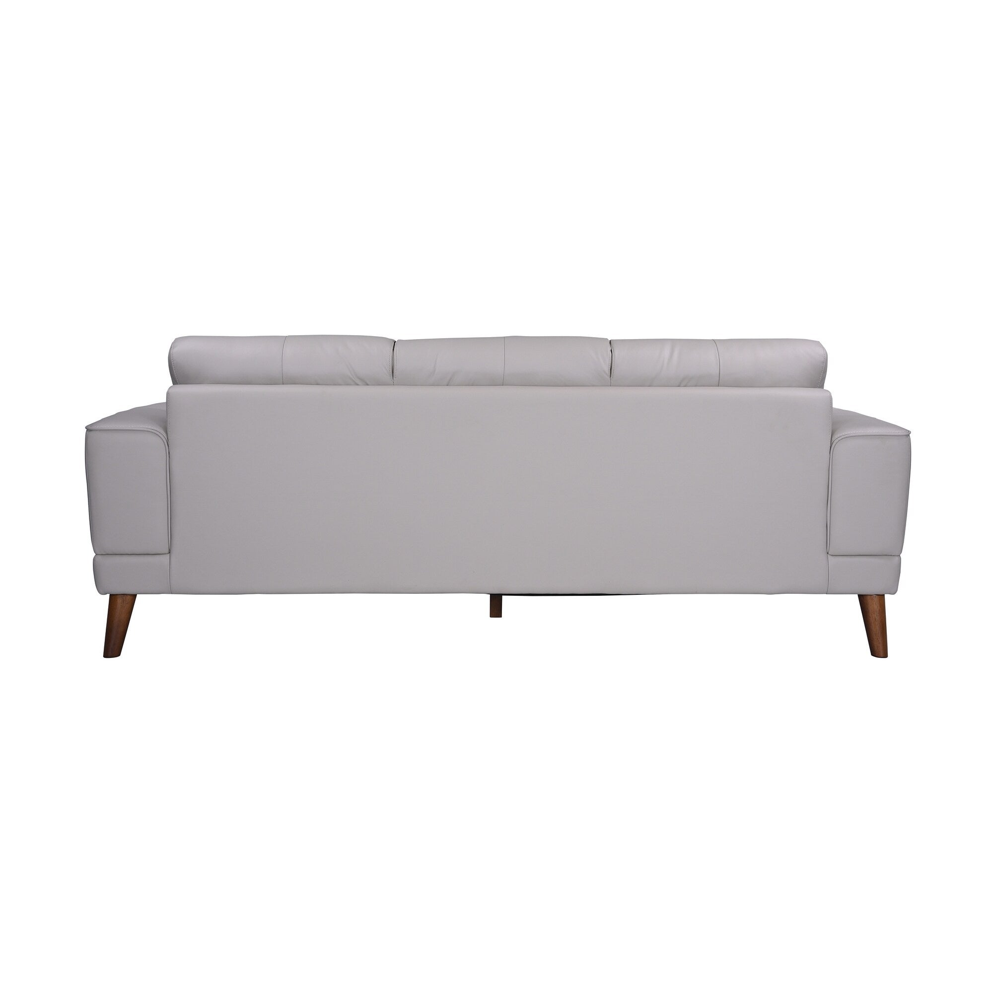 Porter Designs Anzio Transitional Top Grain Leather Sofa, Cream