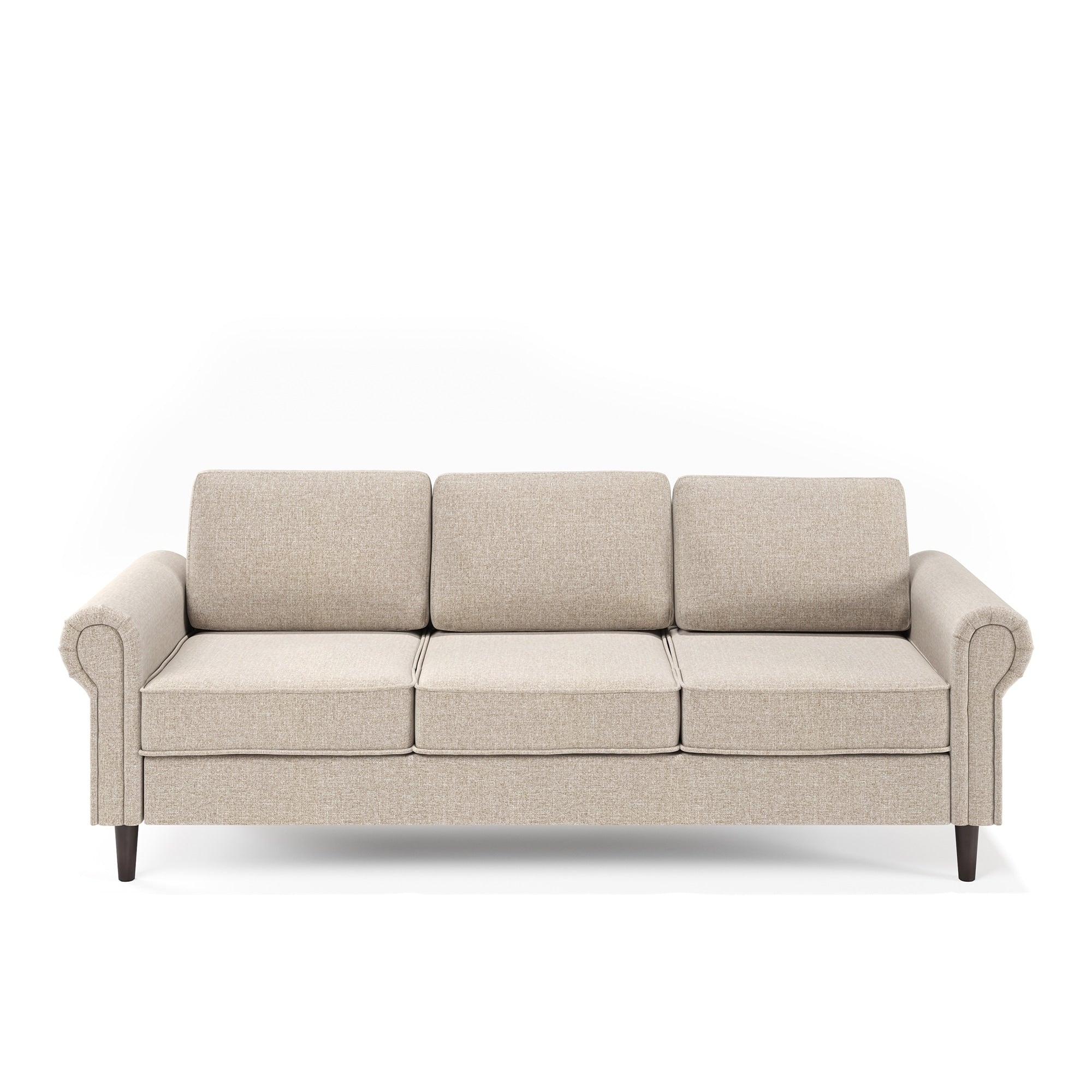 Priage by ZINUS Oatmeal Beige Upholstered Madison Sofa