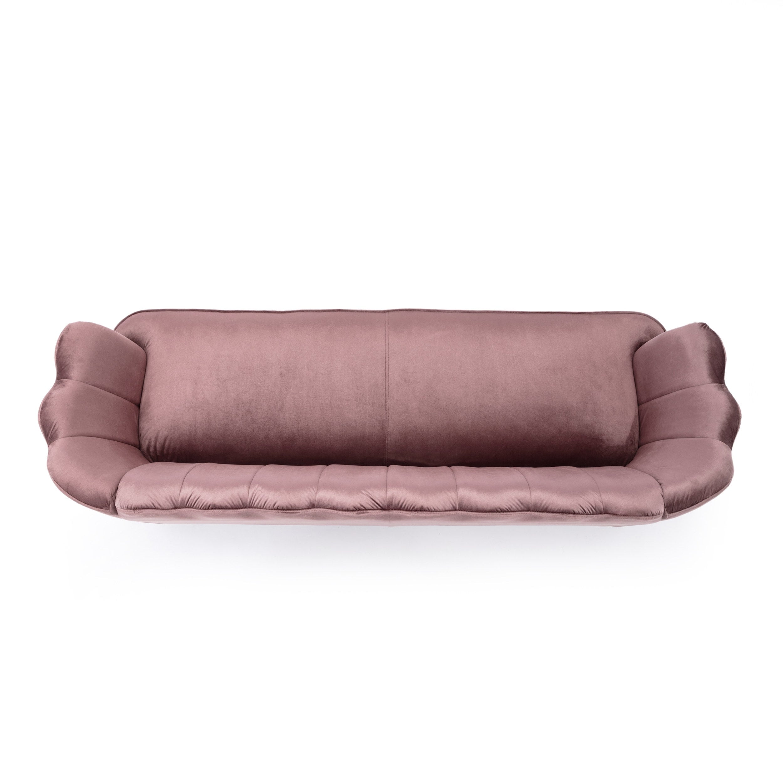 Reitz Glam Velvet Shell 3 Seater Sofa by Christopher Knight Home - 76.25 L x 29.25 W x 33.50 H