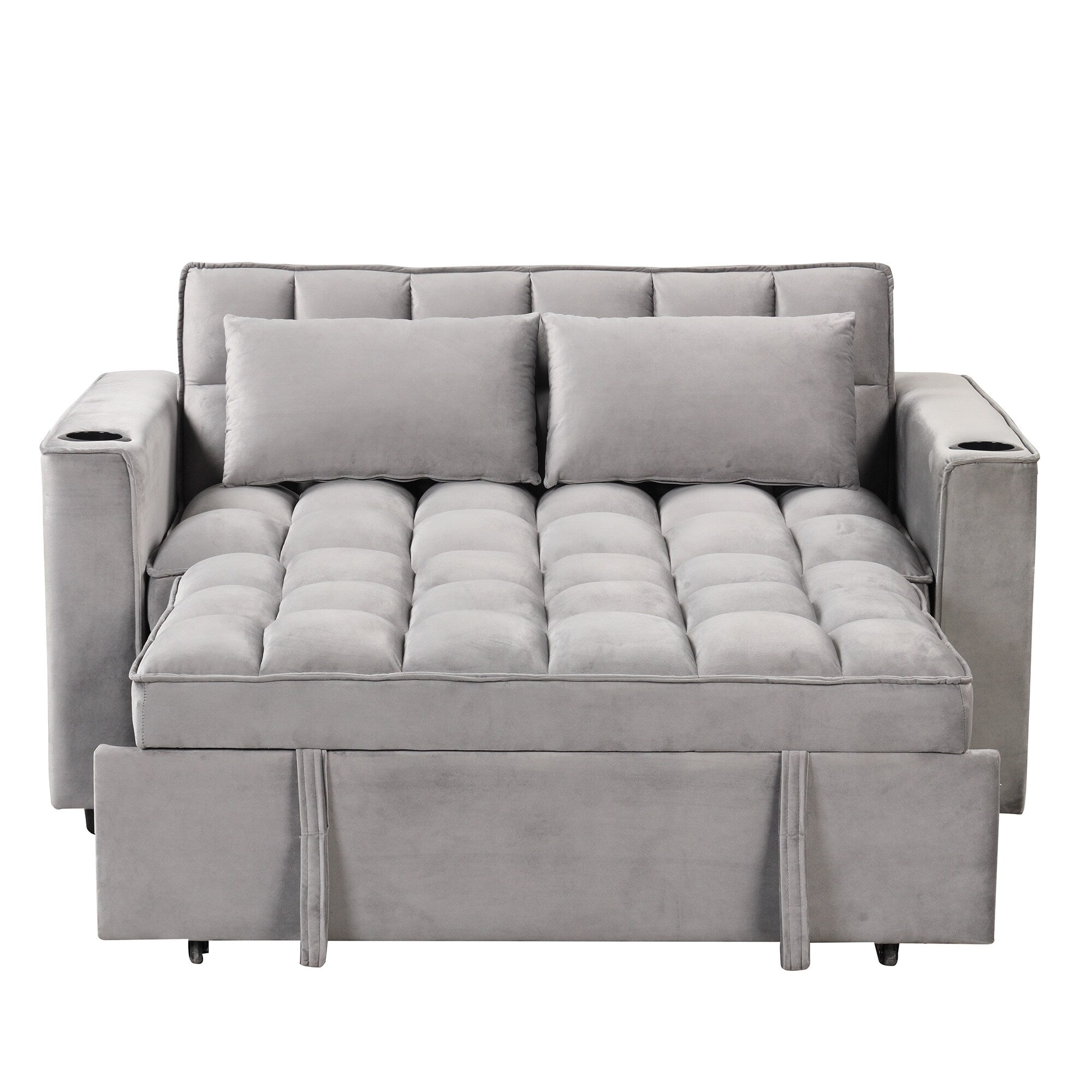 Roomfitters 58 4-1 Multi-functional Sofa Bed with Cup Holder and USB Port for Living Room or Apartments