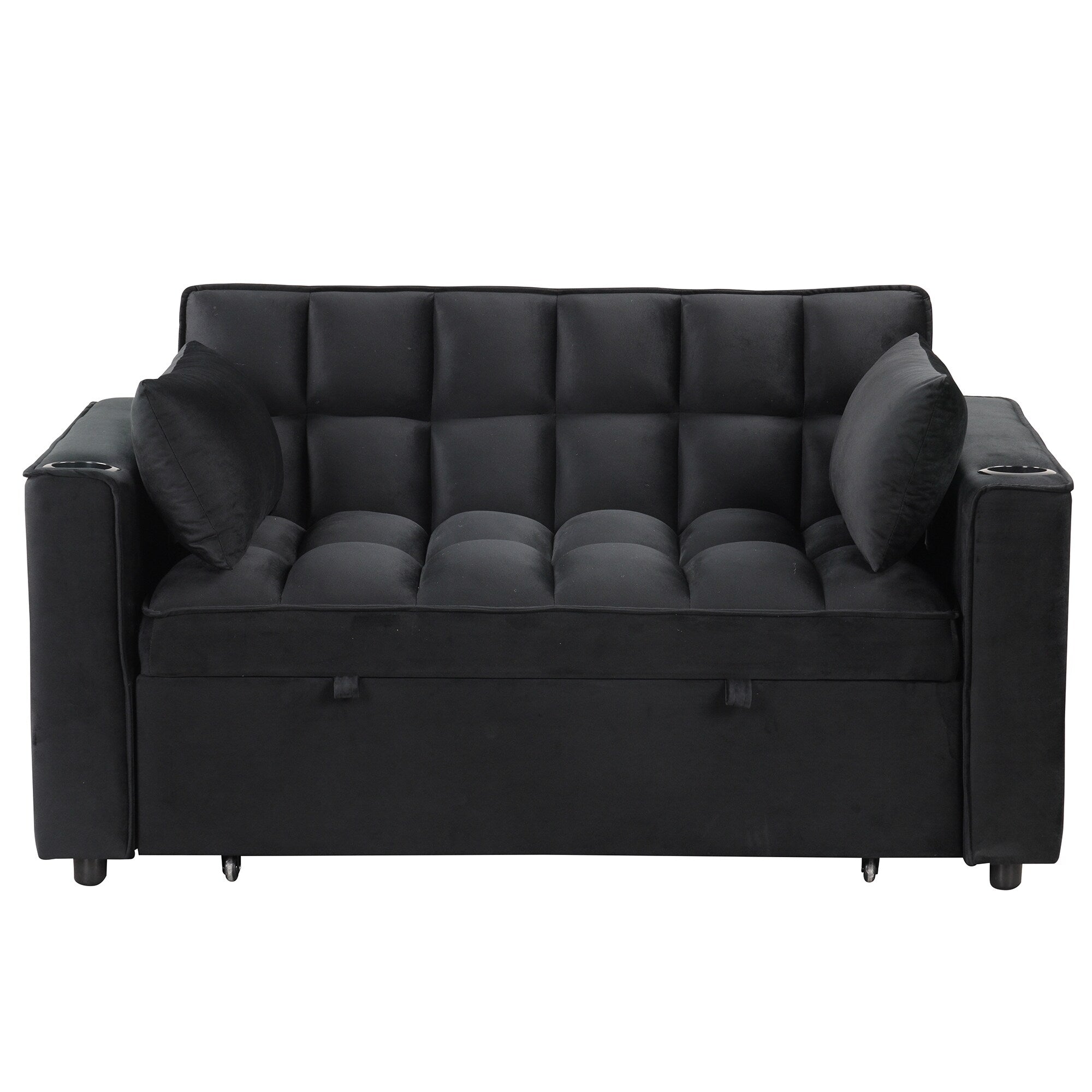 Roomfitters 58 4-1 Multi-functional Sofa Bed with Cup Holder and USB Port for Living Room or Apartments