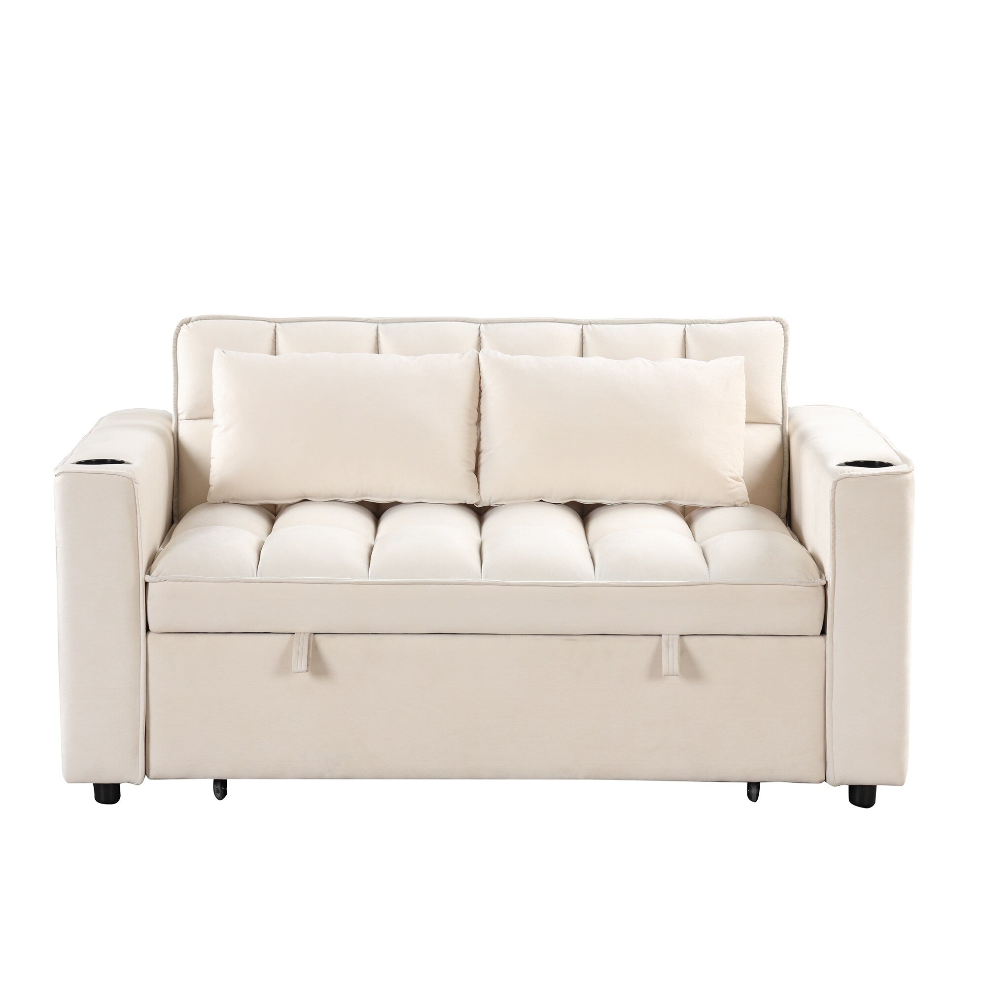 Roomfitters 58 4-1 Multi-functional Sofa Bed with Cup Holder and USB Port for Living Room or Apartments