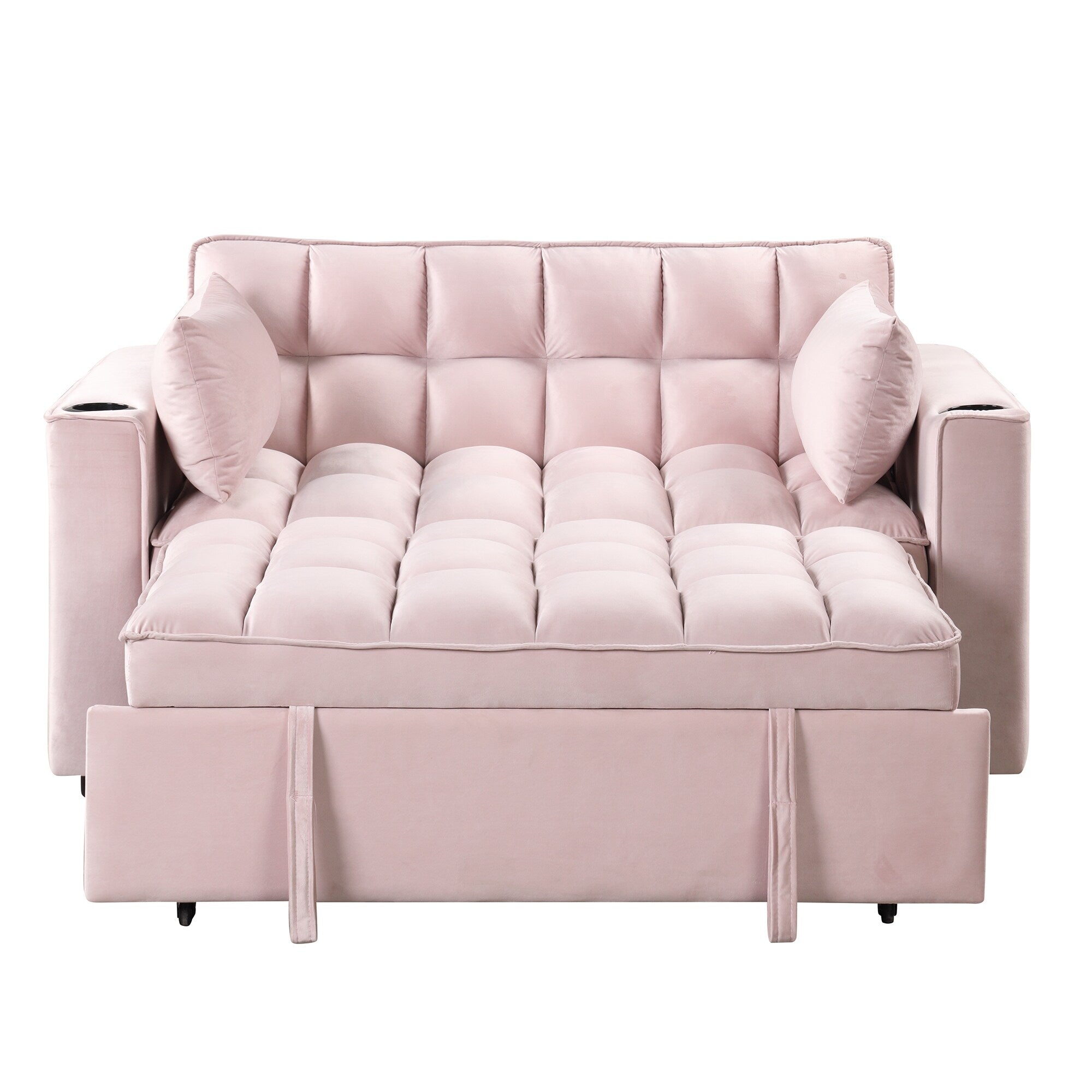 Roomfitters 58 4-1 Multi-functional Sofa Bed with Cup Holder and USB Port for Living Room or Apartments