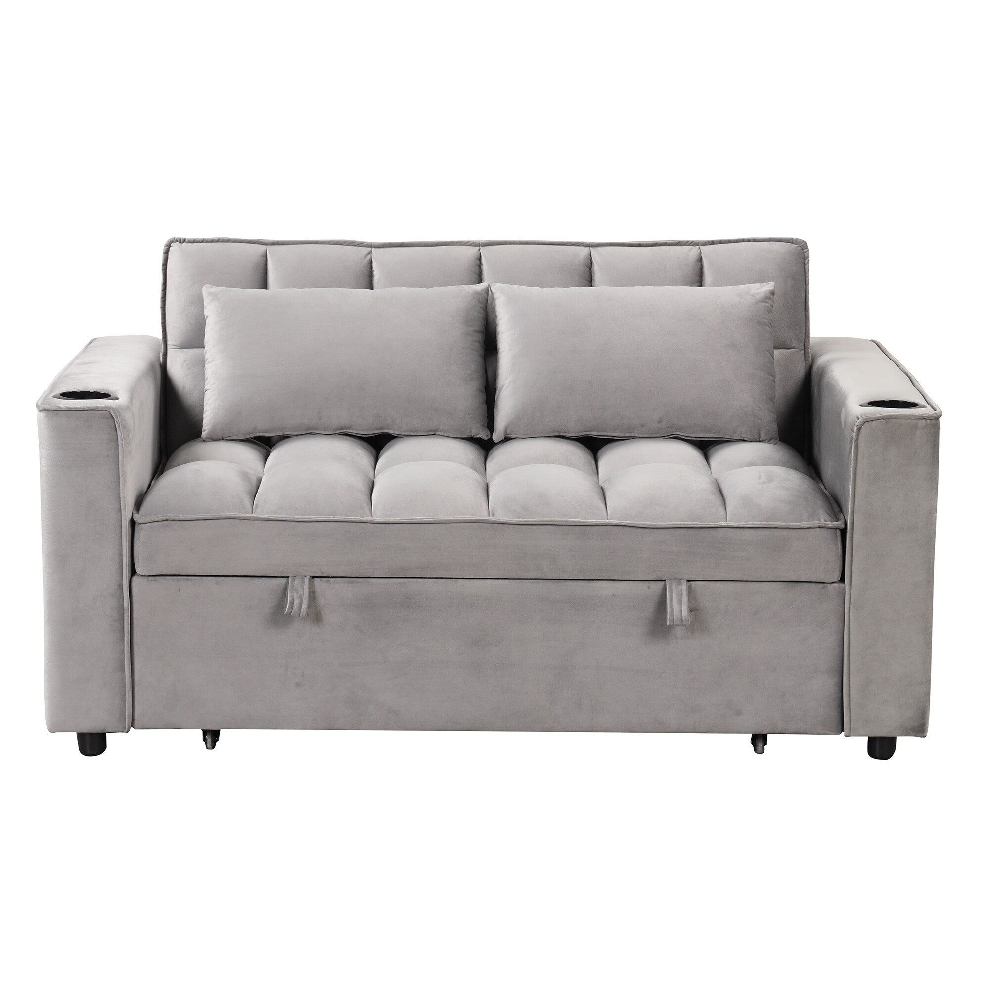 Roomfitters 58 4-1 Multi-functional Sofa Bed with Cup Holder and USB Port for Living Room or Apartments
