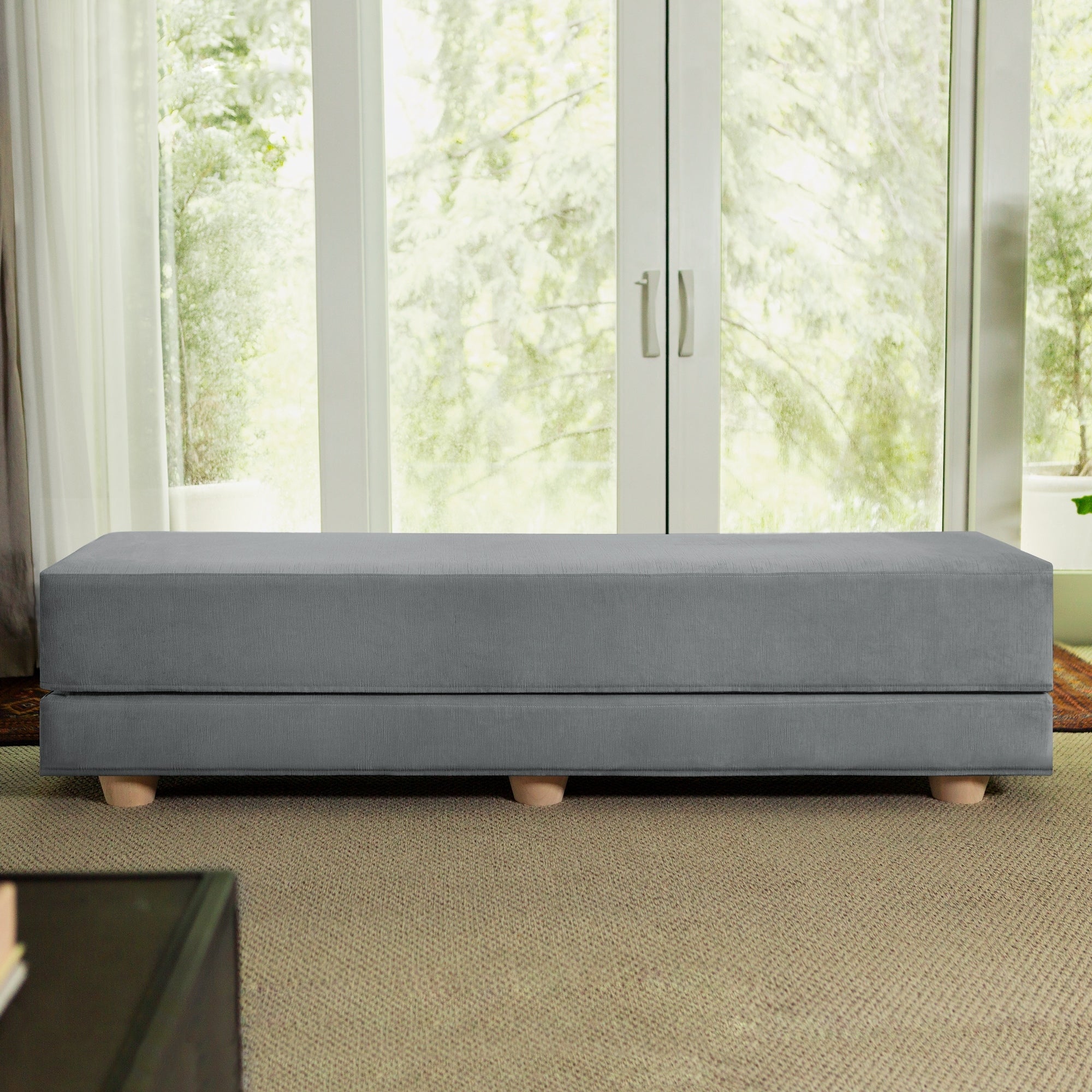 Jaxx Camden Convertible Bed Bench / Fold-Out Twin Guest Bed