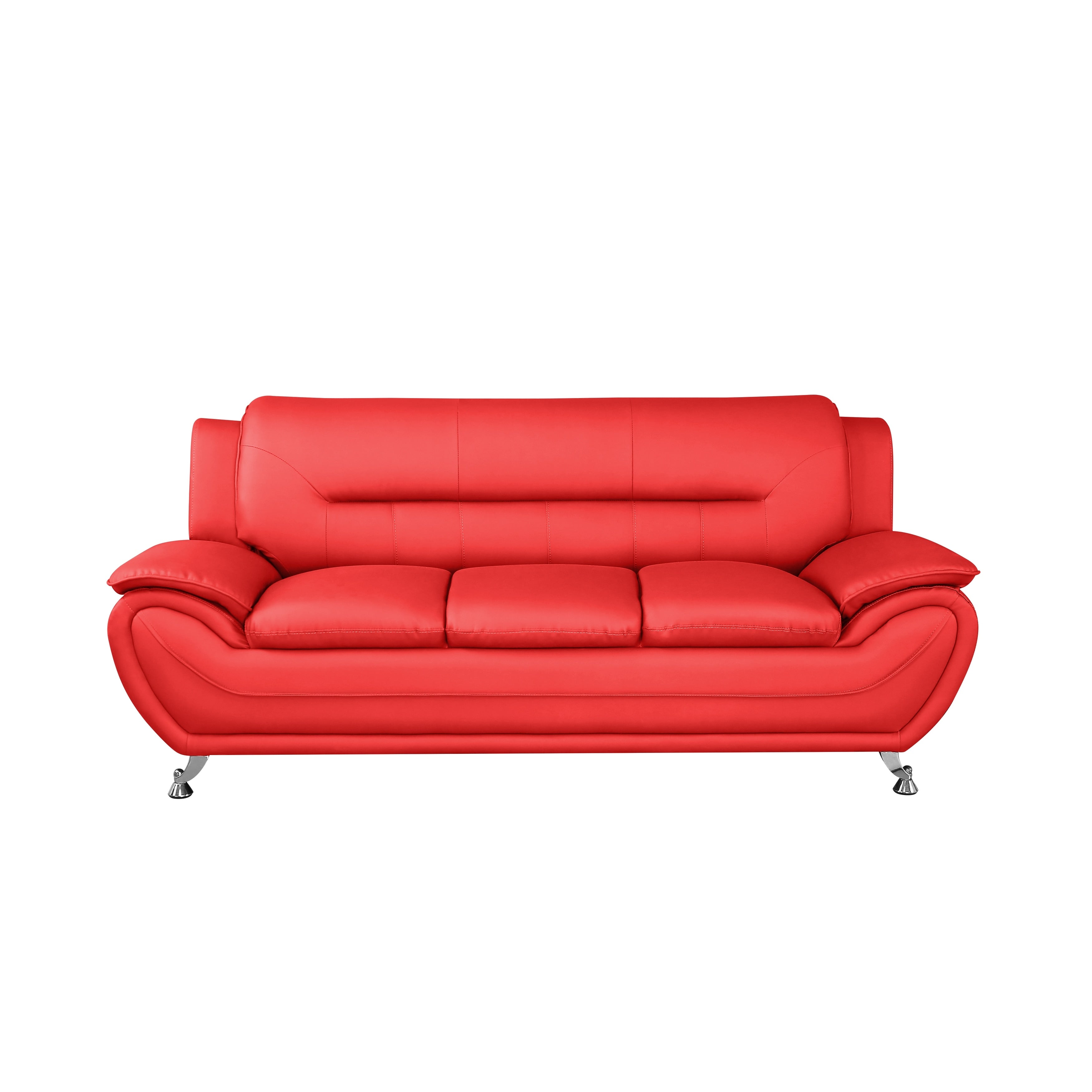 Sanuel 79.2 Faux Leather Pillow Top Arm Sofa