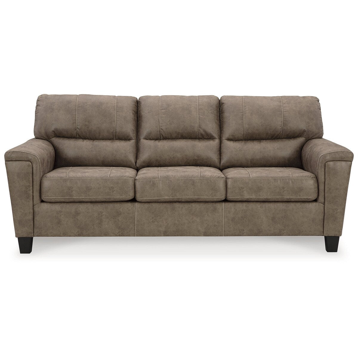 Signature Design by Ashley Navi Brown/Beige Sofa - 89W x 38D x 39H
