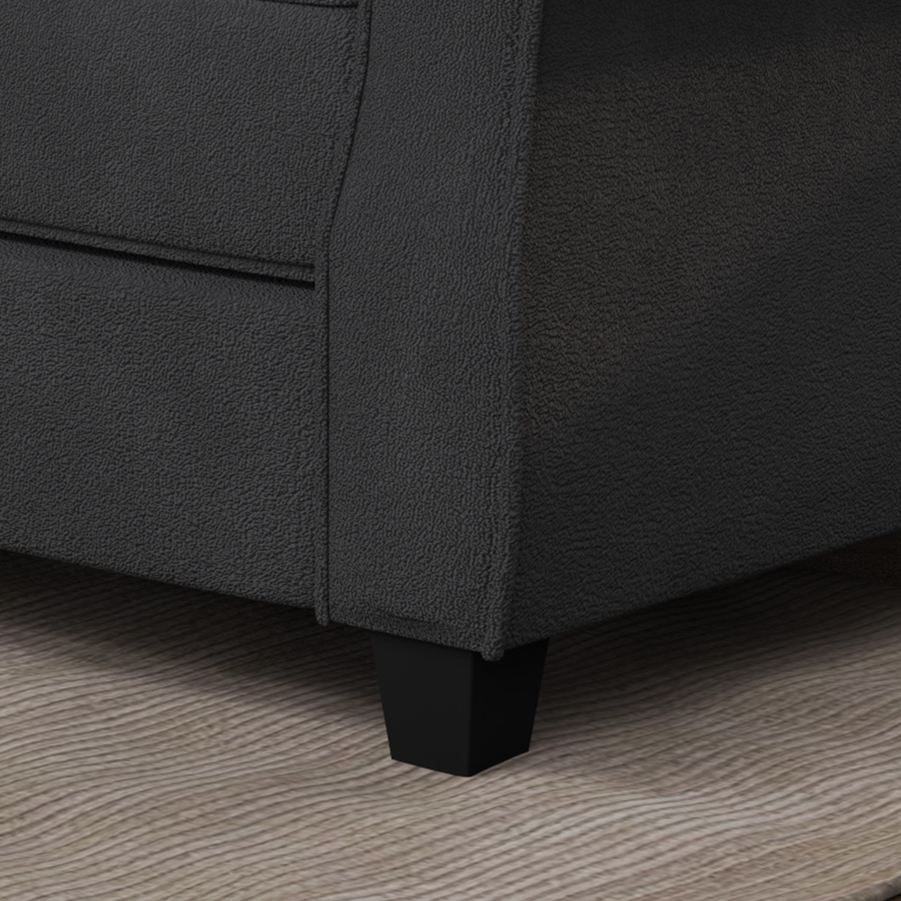 Upholstered Sofa with Solid Wood Frame - 30.30 x 56.30 x 33.10
