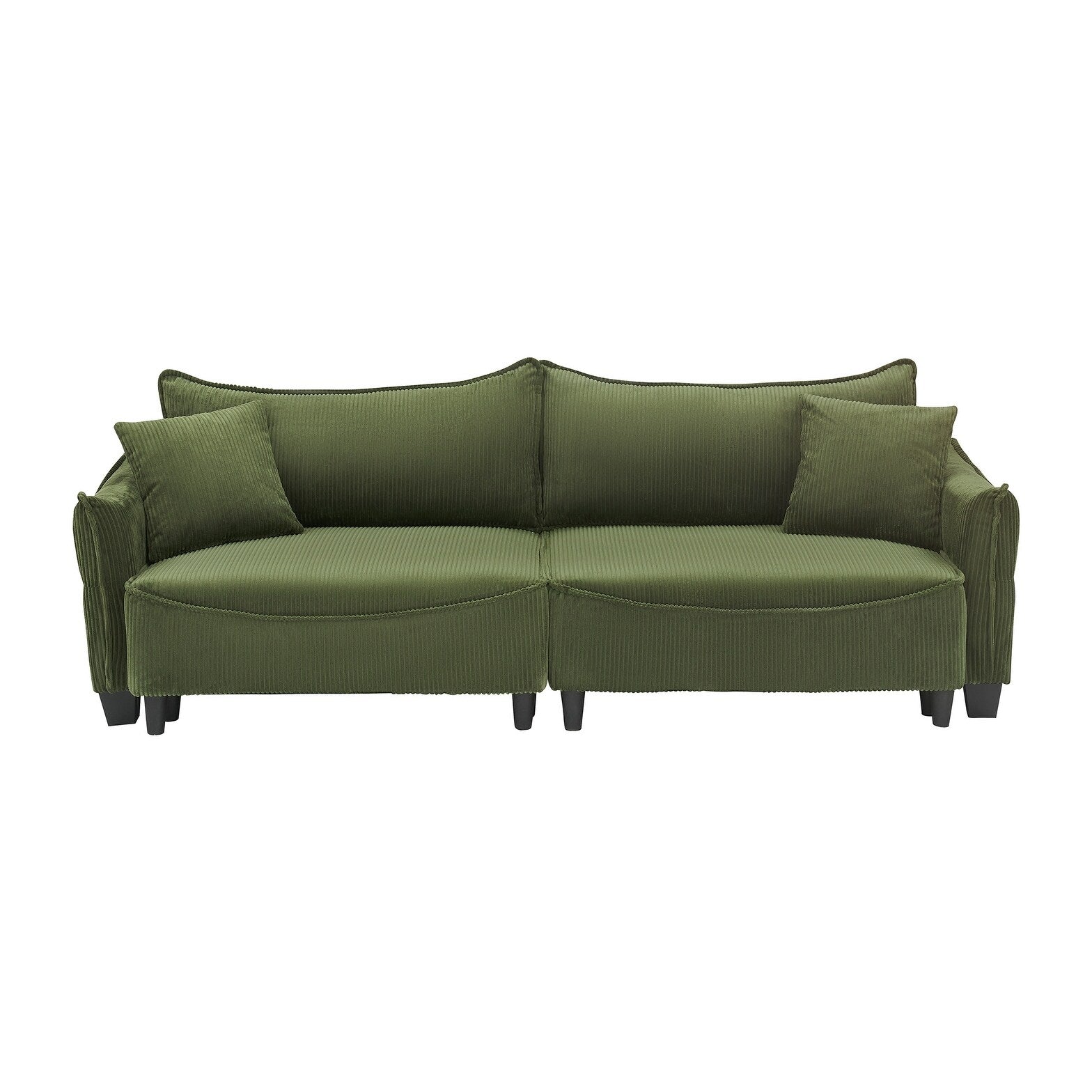 Sofa can be Converted into A Sofa Bed with Two Throw Pillows