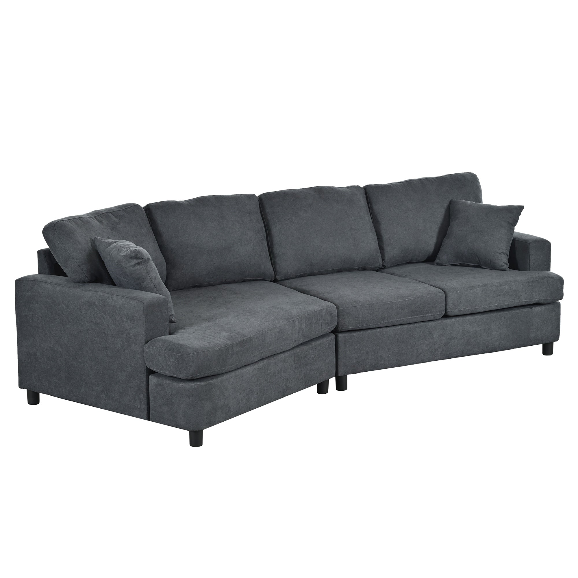 Sofa with Removable Back and Seat Cushions and 2 pillows