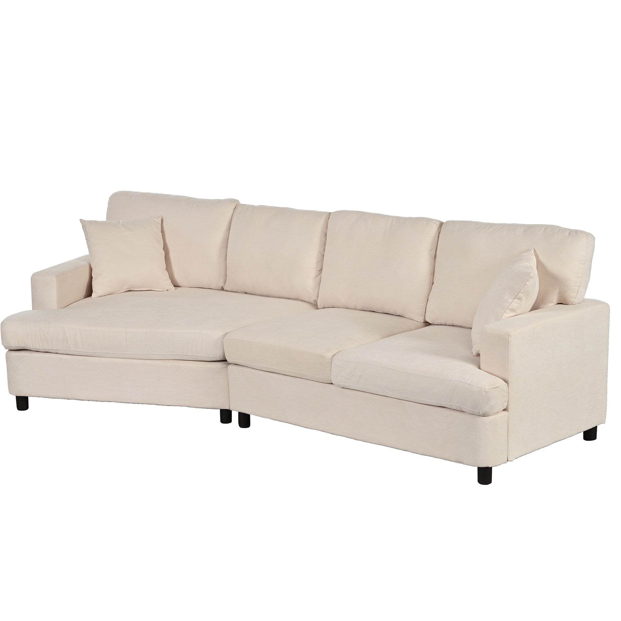 Sofa with Removable Back and Seat Cushions and 2 pillows