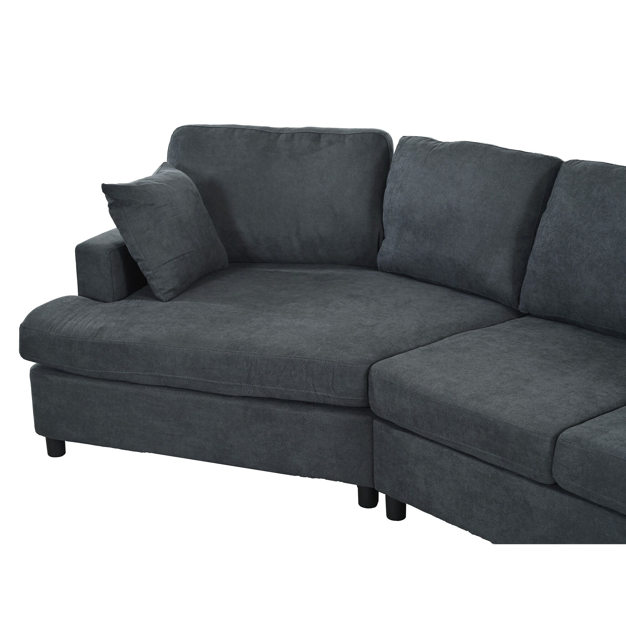 Sofa with Removable Back and Seat Cushions and 2 pillows