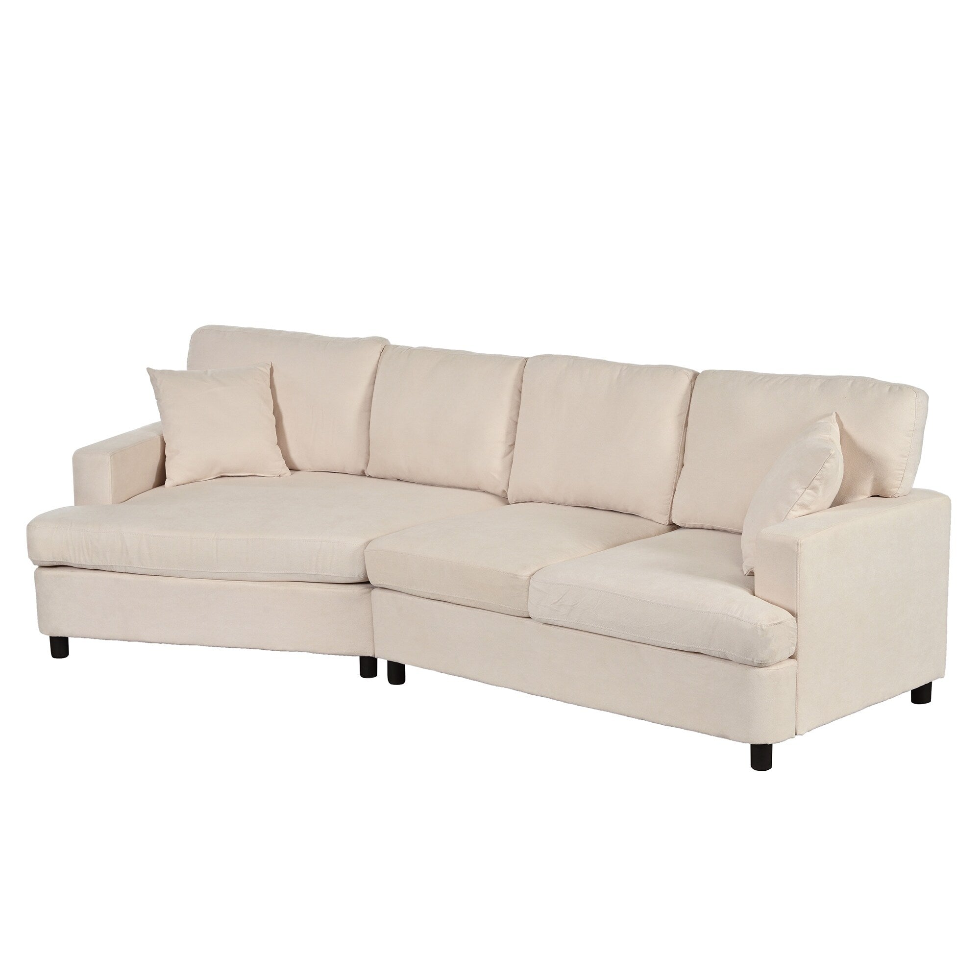Sofa with Removable Back and Seat Cushions and 2 pillows