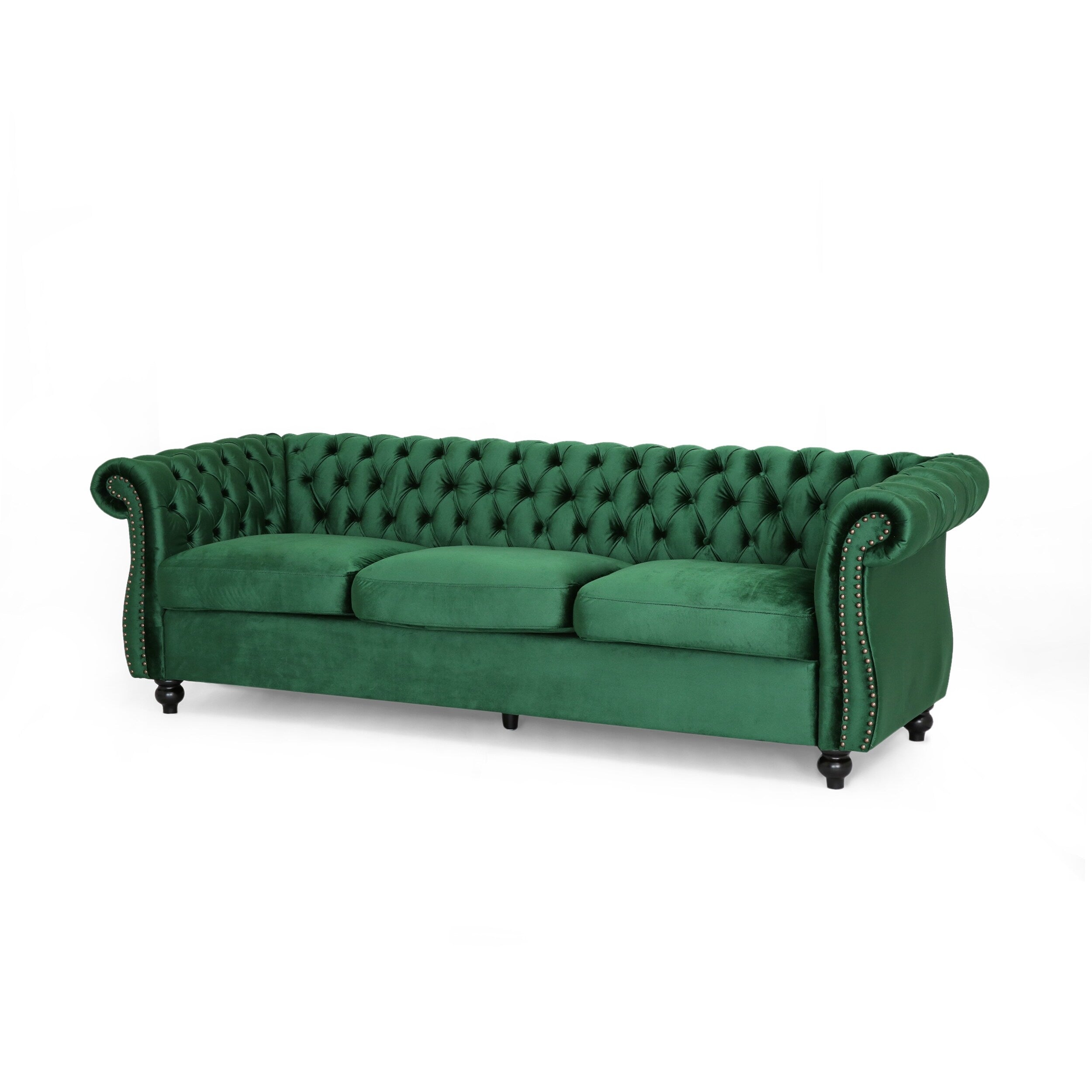 Somerville Chesterfield Tufted Velvet Sofa by Christopher Knight Home
