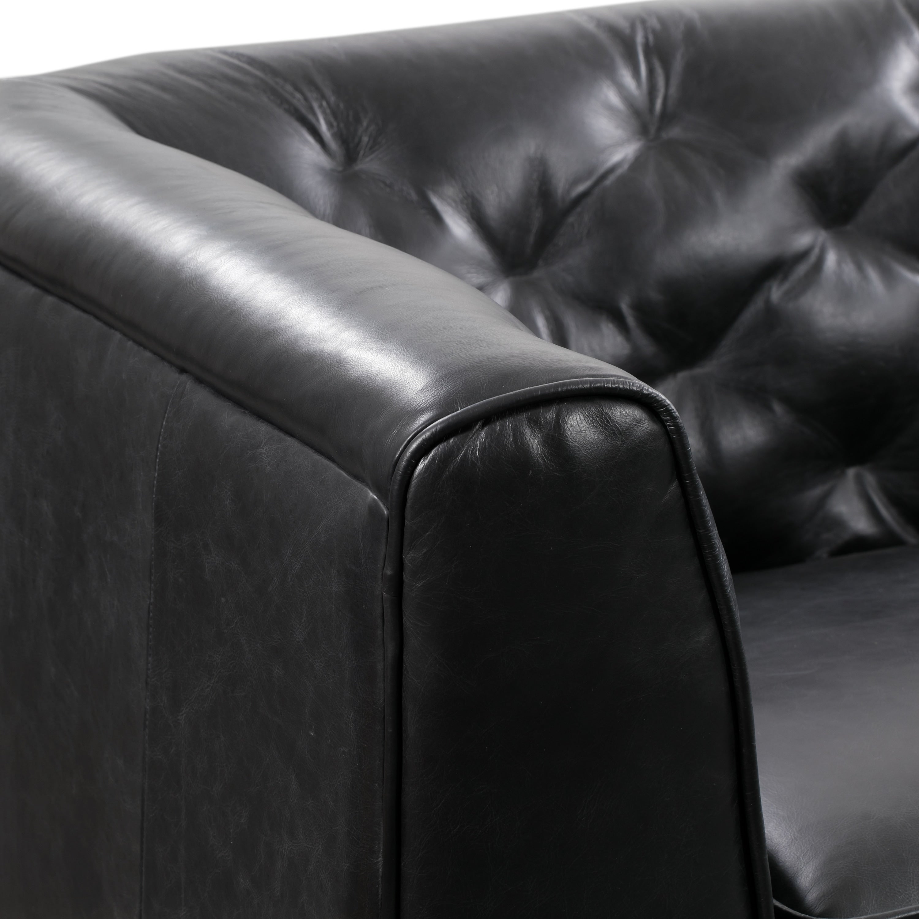 Poly & Bark Essex 89 Sofa - Full Grain Genuine Italian Leather