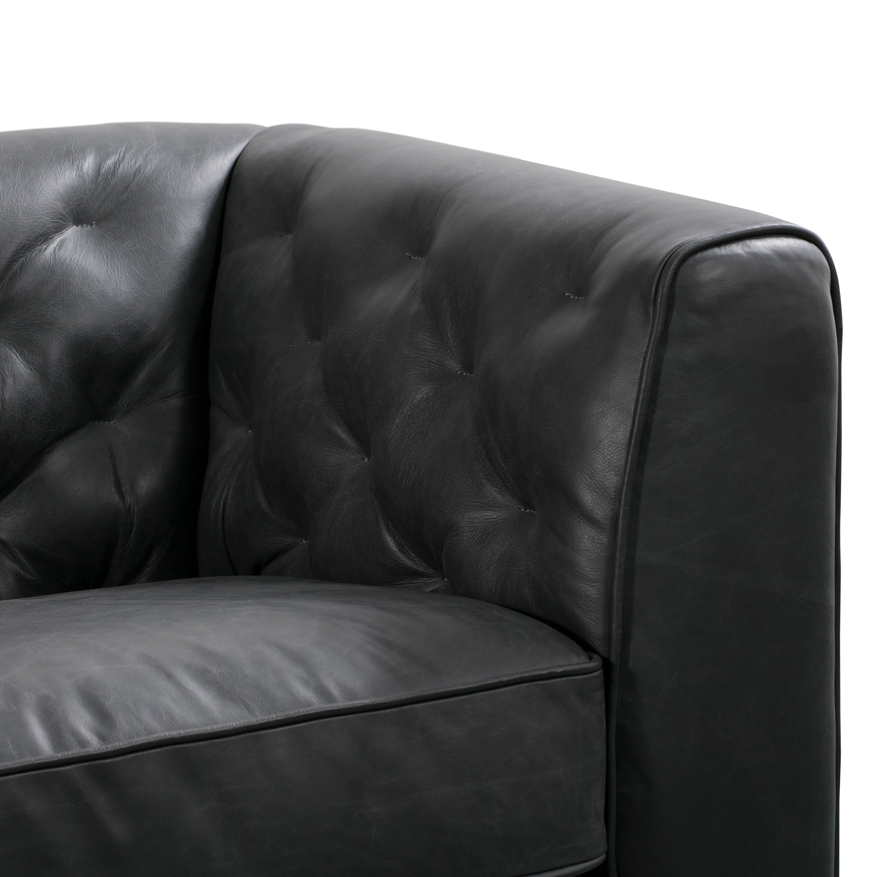 Poly & Bark Essex 89 Sofa - Full Grain Genuine Italian Leather