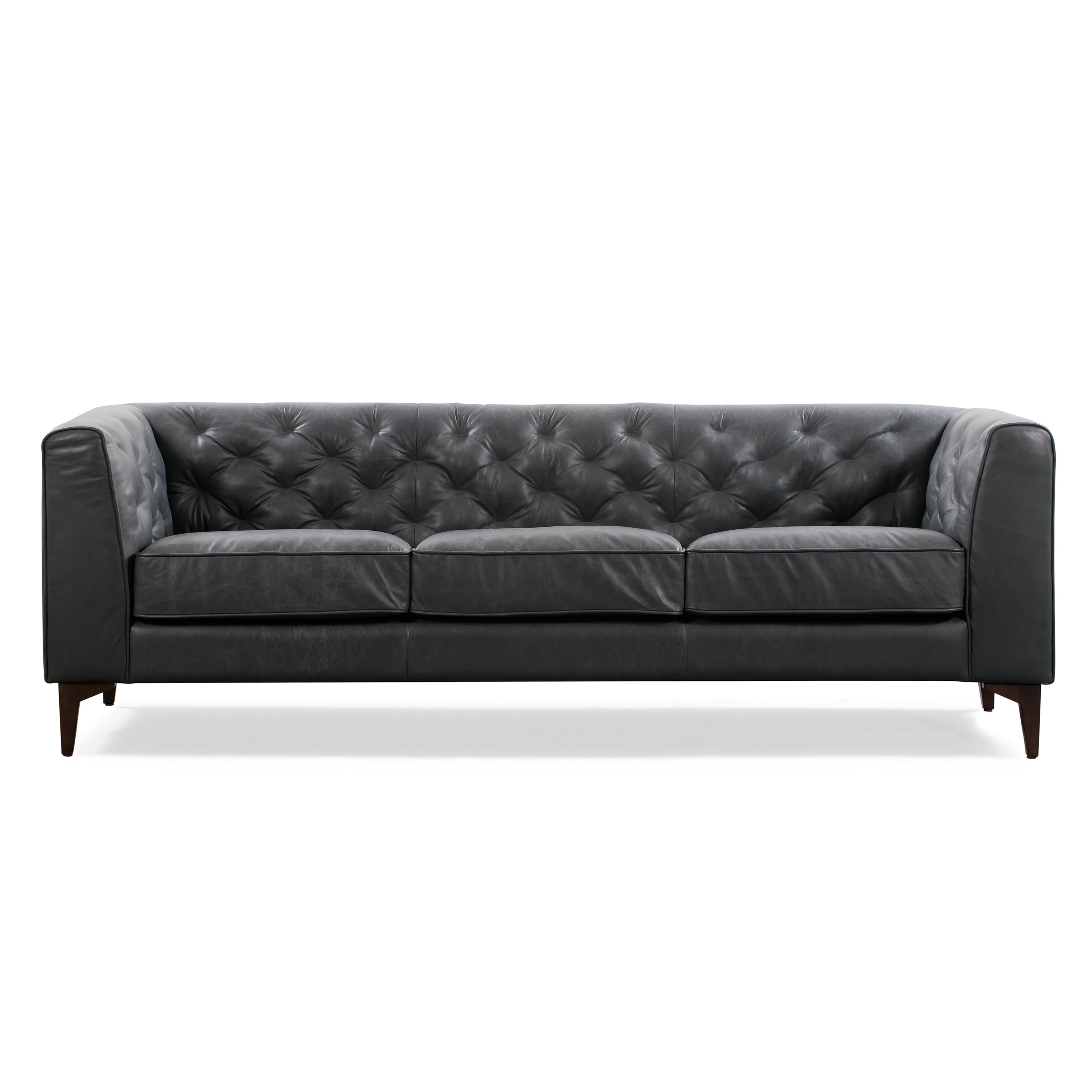 Poly & Bark Essex 89 Sofa - Full Grain Genuine Italian Leather