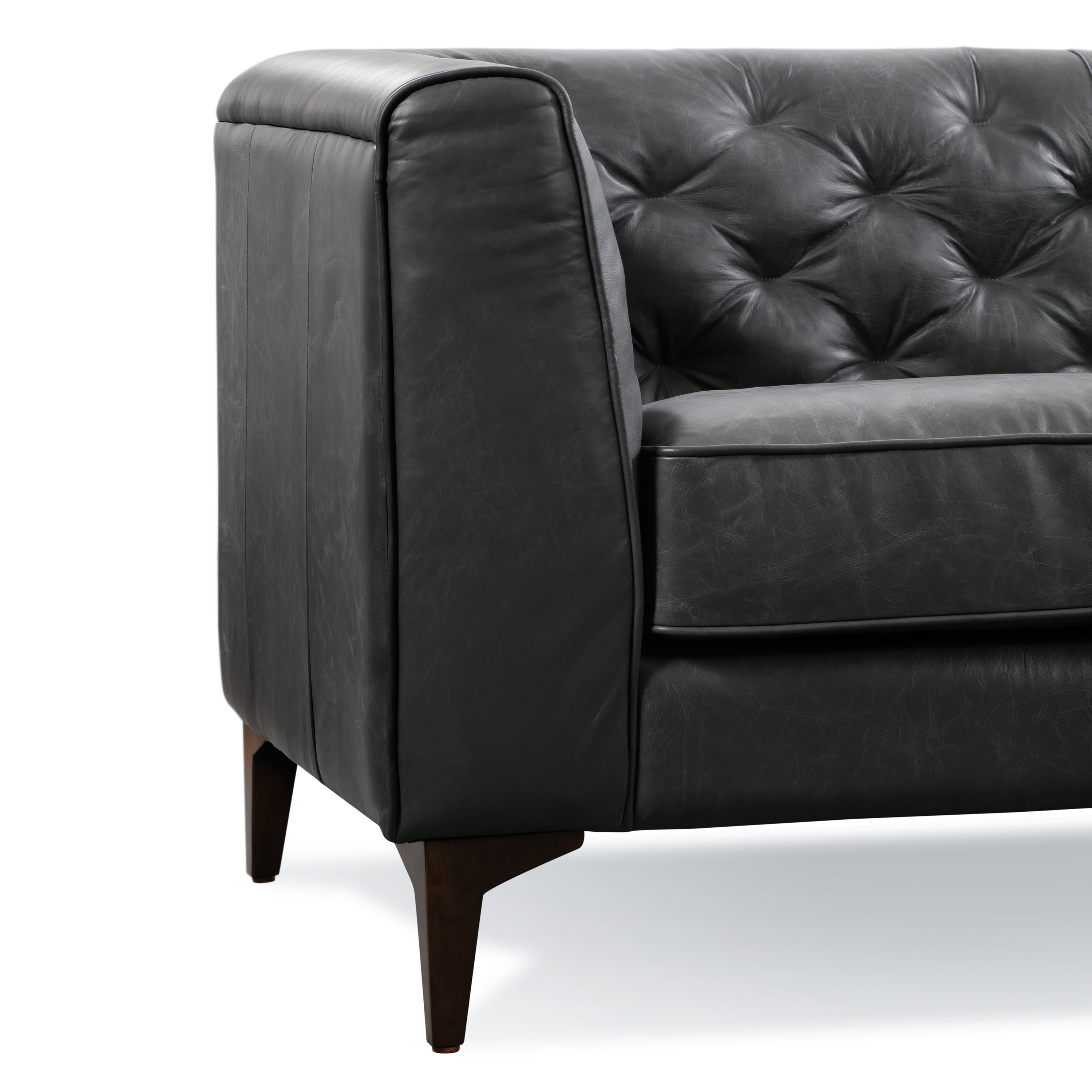 Poly & Bark Essex 89 Sofa - Full Grain Genuine Italian Leather