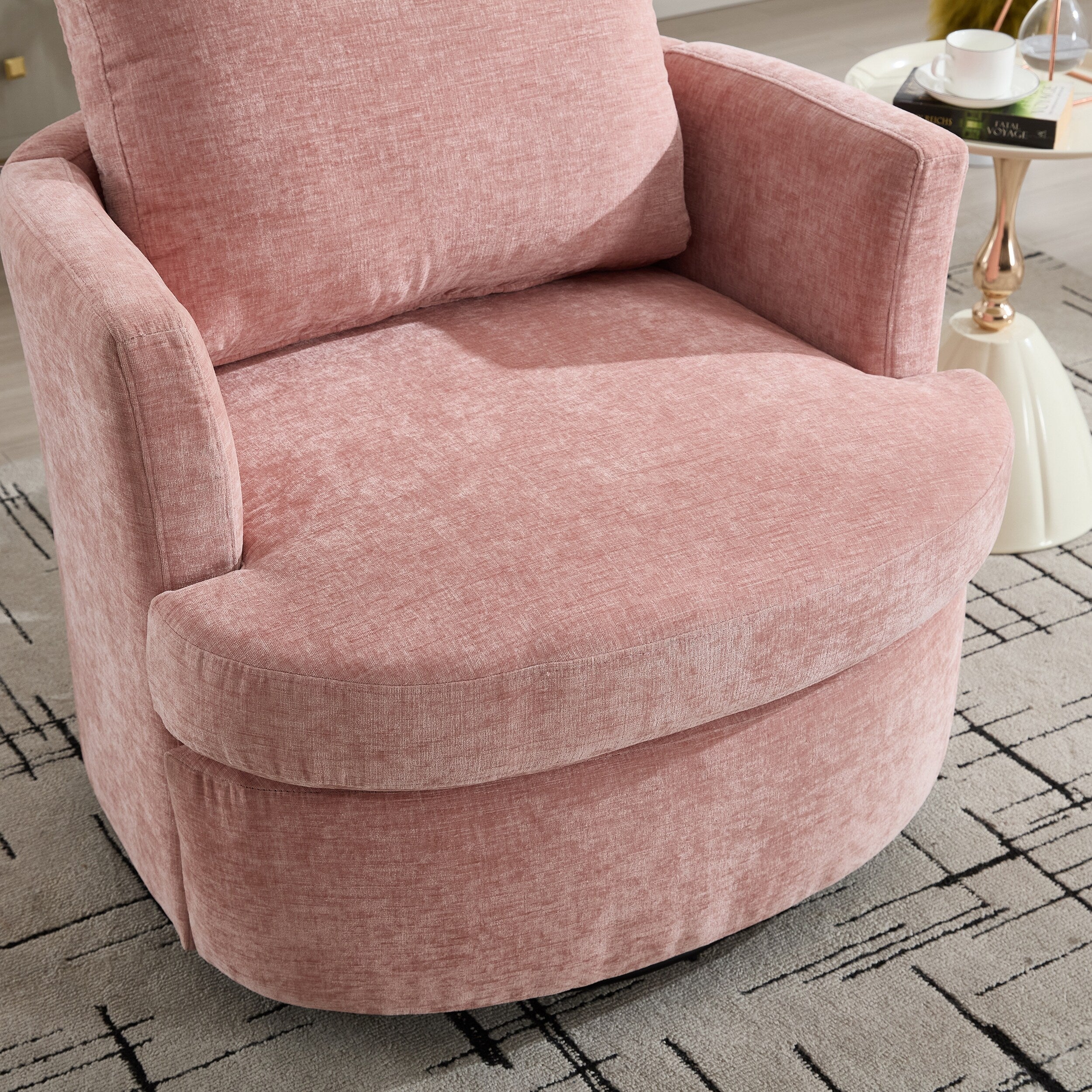 Swivel Chair Modern Office Desk Chair with Adjustable Height and 360 Degree Rotation for Home Office Comfort