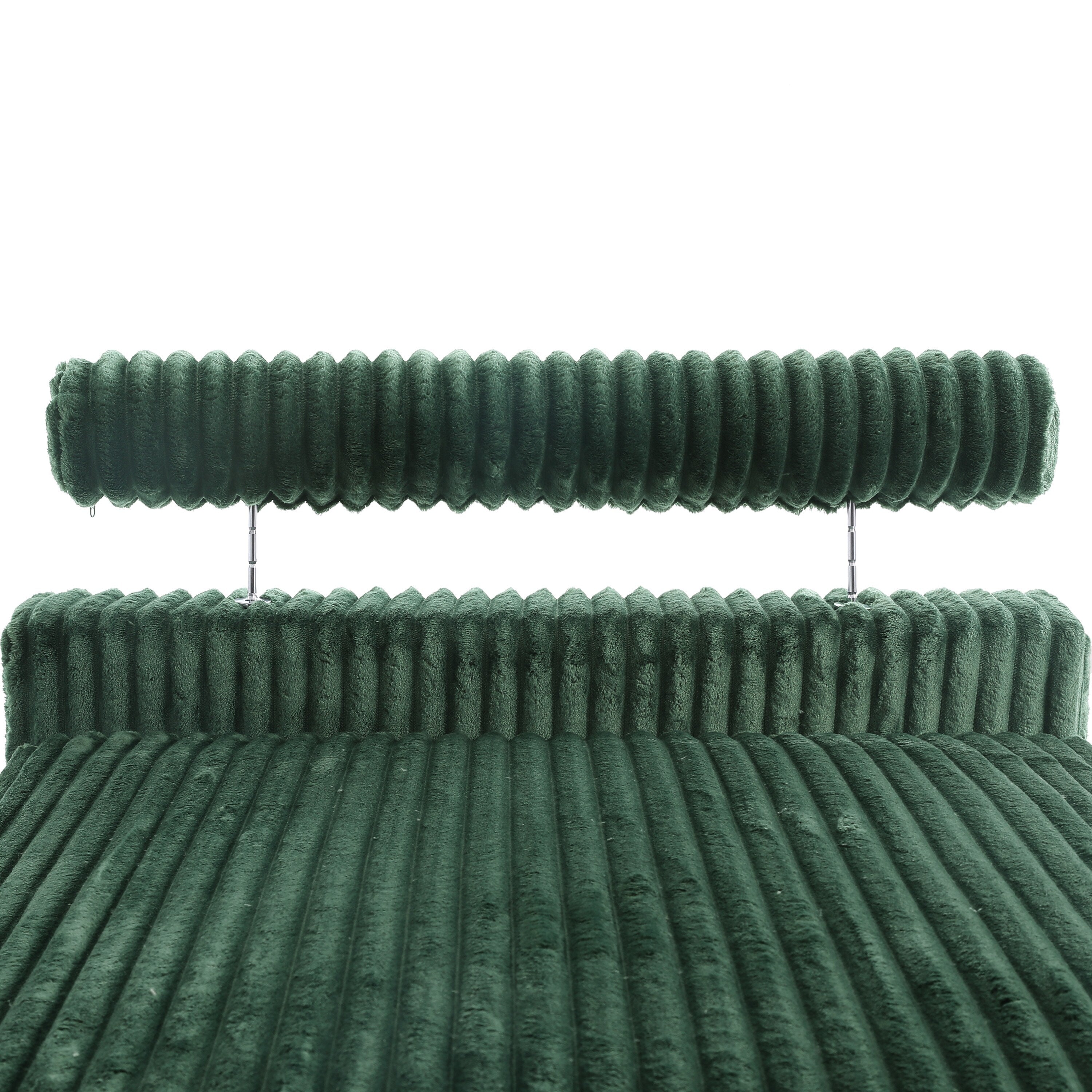 UIXE Upholstered Plush Velvet L Shaped Couch Modular Sofa