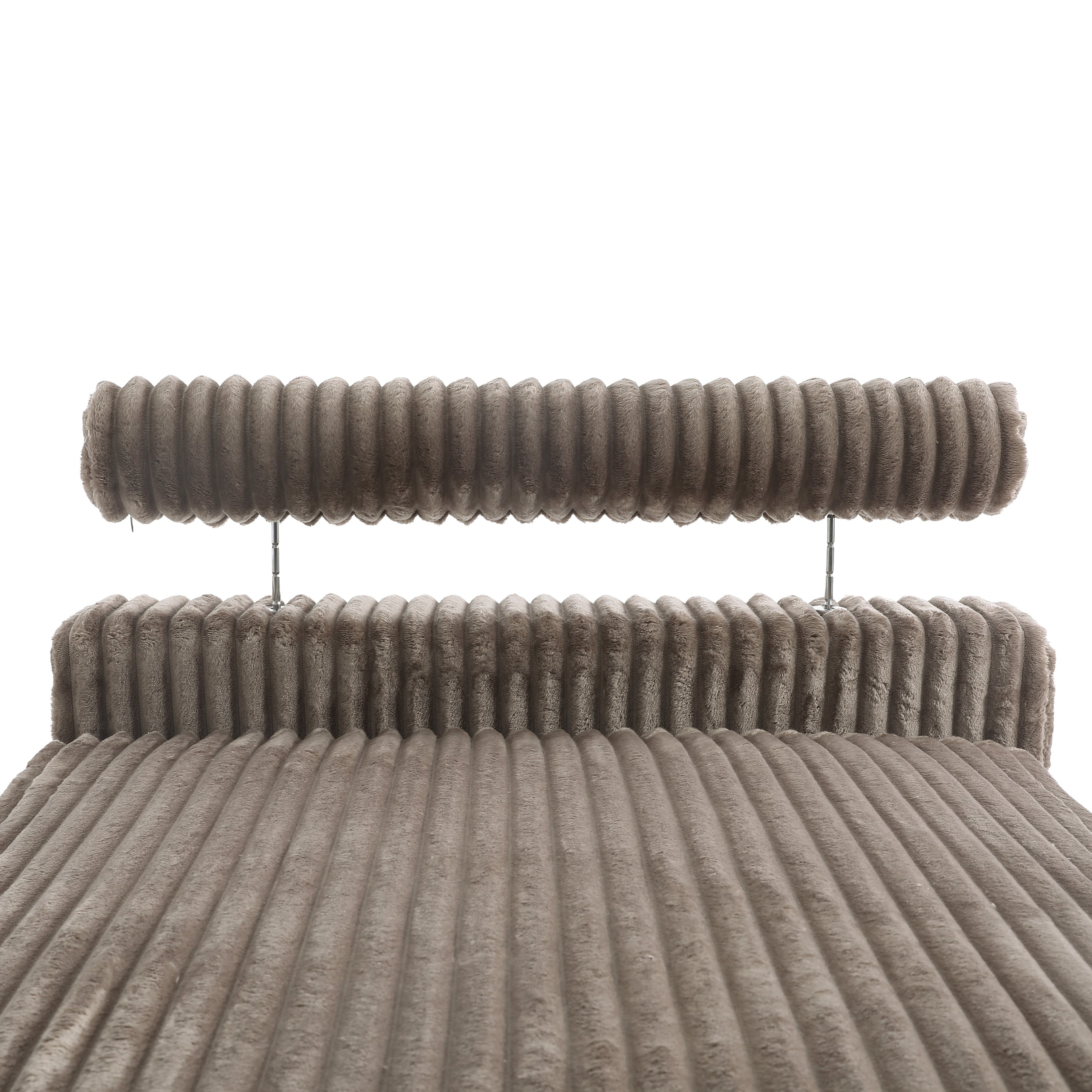 UIXE Upholstered Plush Velvet L Shaped Couch Modular Sofa