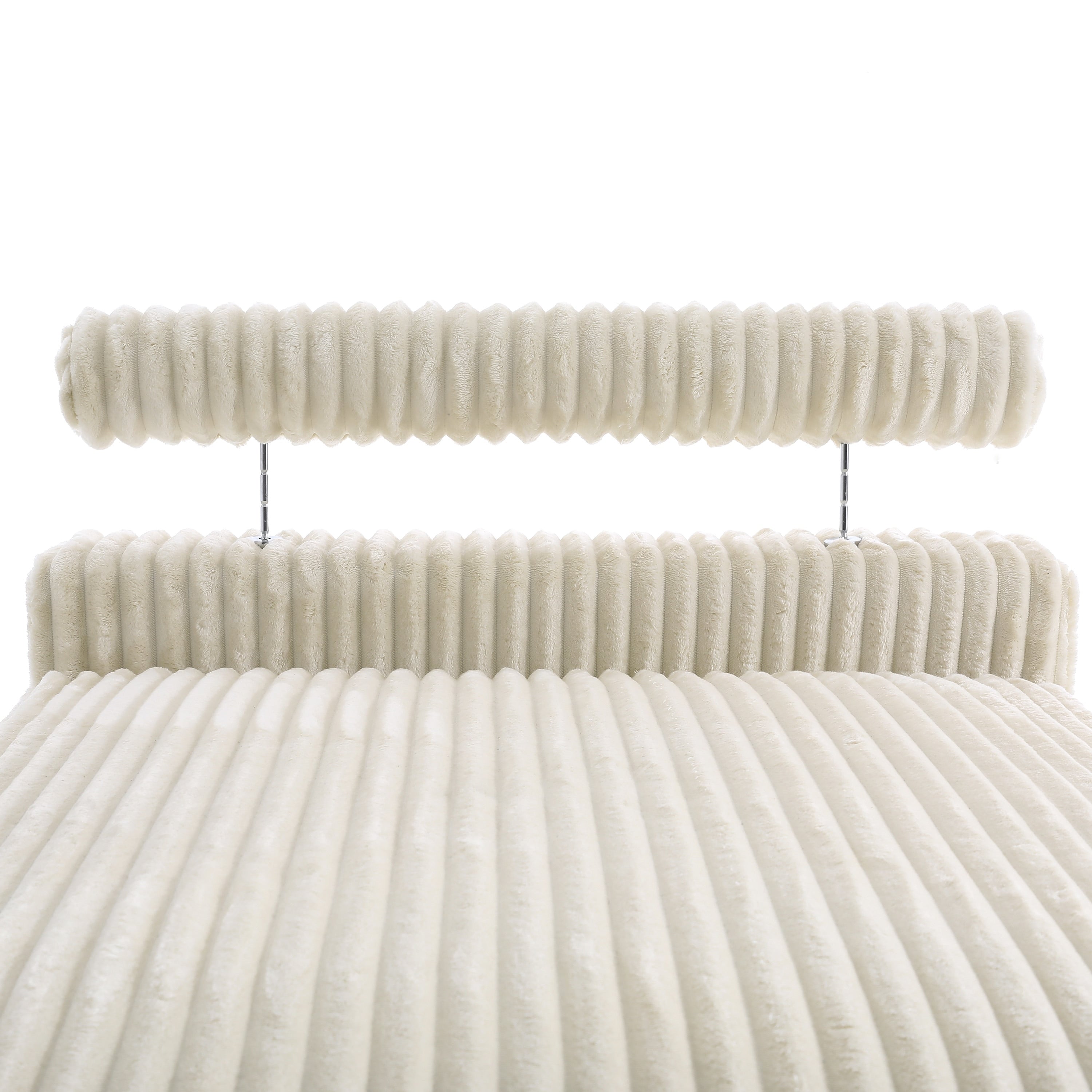 UIXE Upholstered Plush Velvet L Shaped Couch Modular Sofa