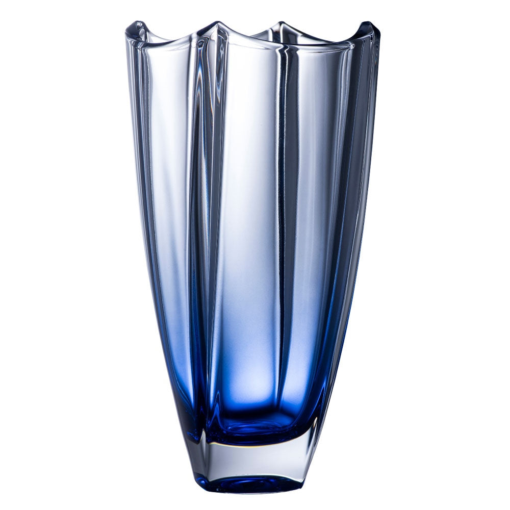 Galway Crystal Sapphire Dune 12 Square Vase