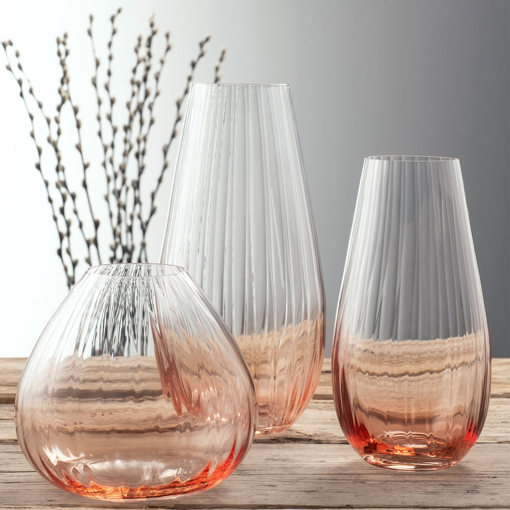 Galway Crystal Erne 9.5 Vase Blush