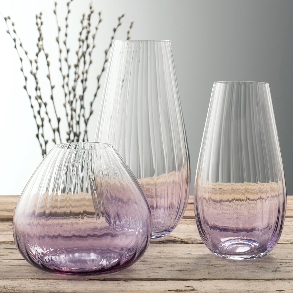 Galway Crystal Erne 12 Vase Amethyst