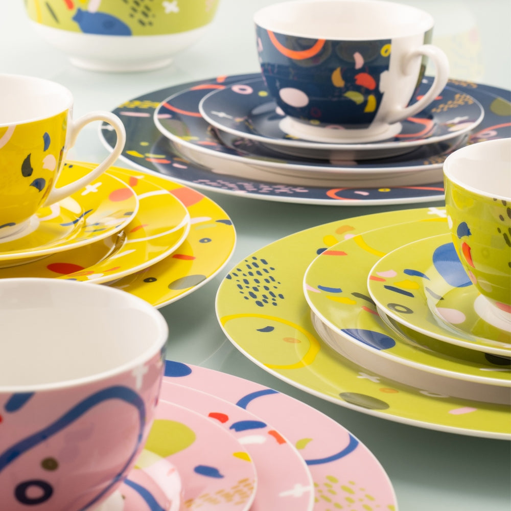 Aynsley Verdant Tea Cups & Saucers Set of 4