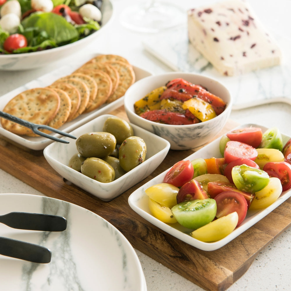Belldine Living Marble Pasta Bowl Set of 4
