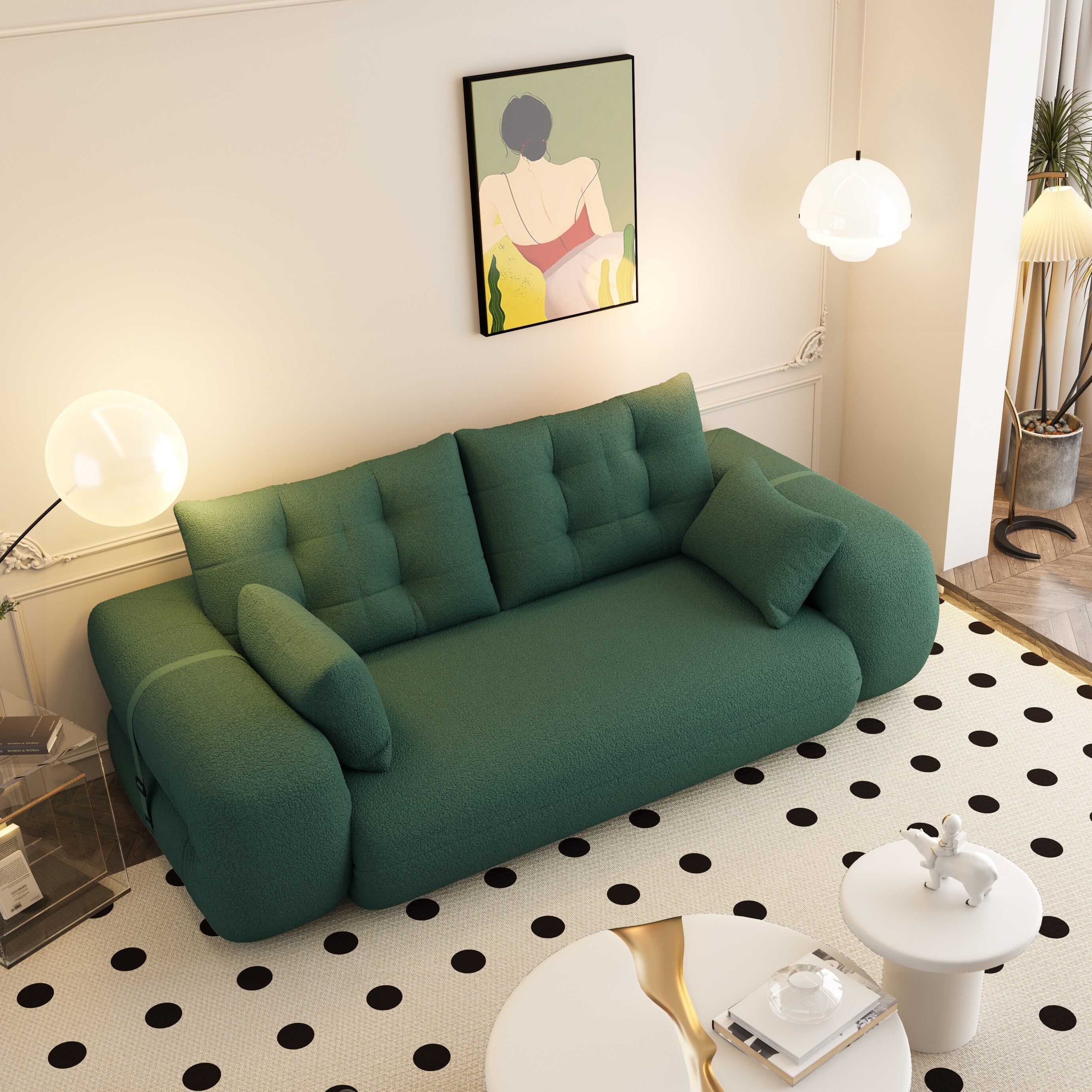 78.7 Human Dog Bed, Lazy Sofa Couch, 3-in-1 Foldable Sofa Bed