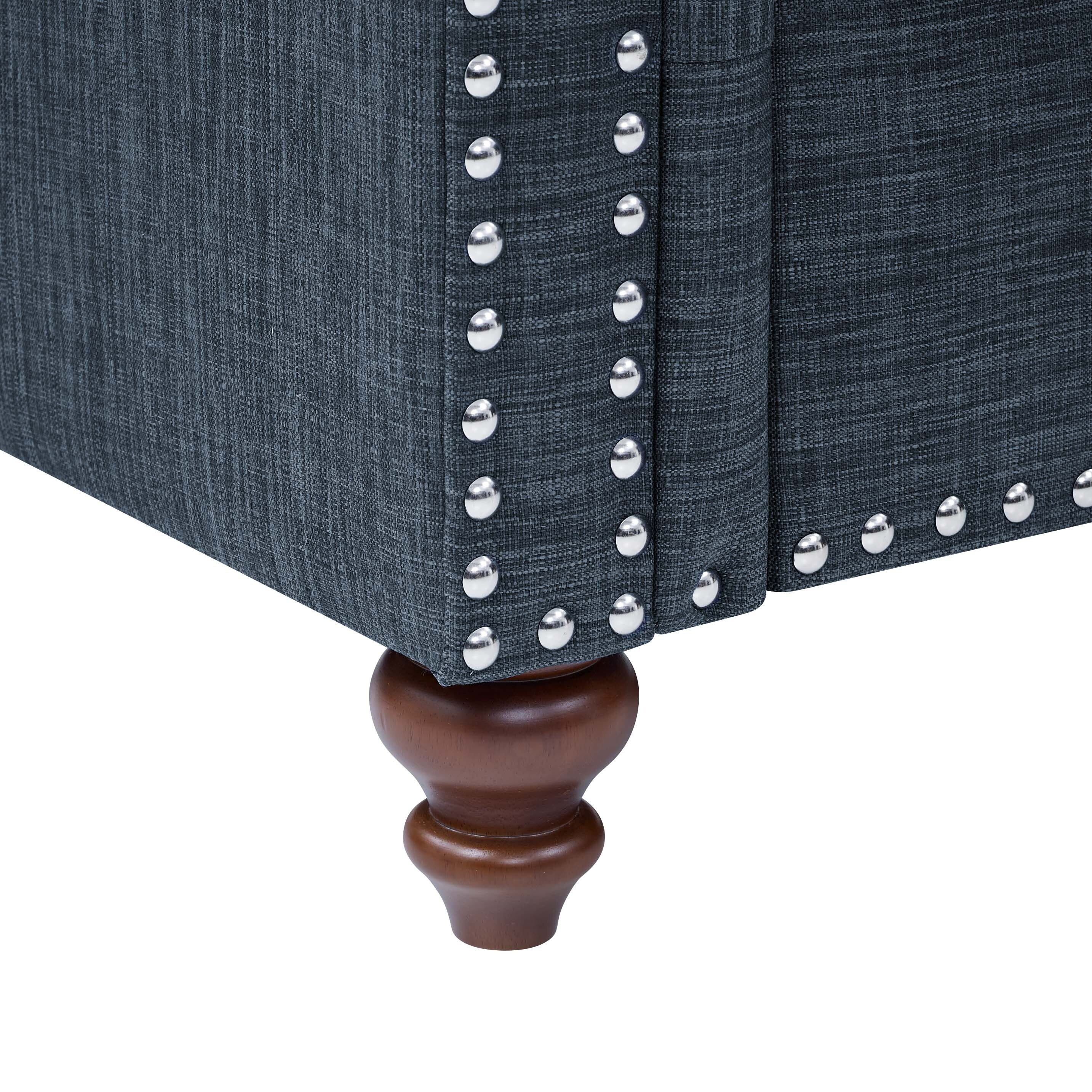 78 Harbor Linen Blend Sofa - 30.5 D x 78 W x 35 H