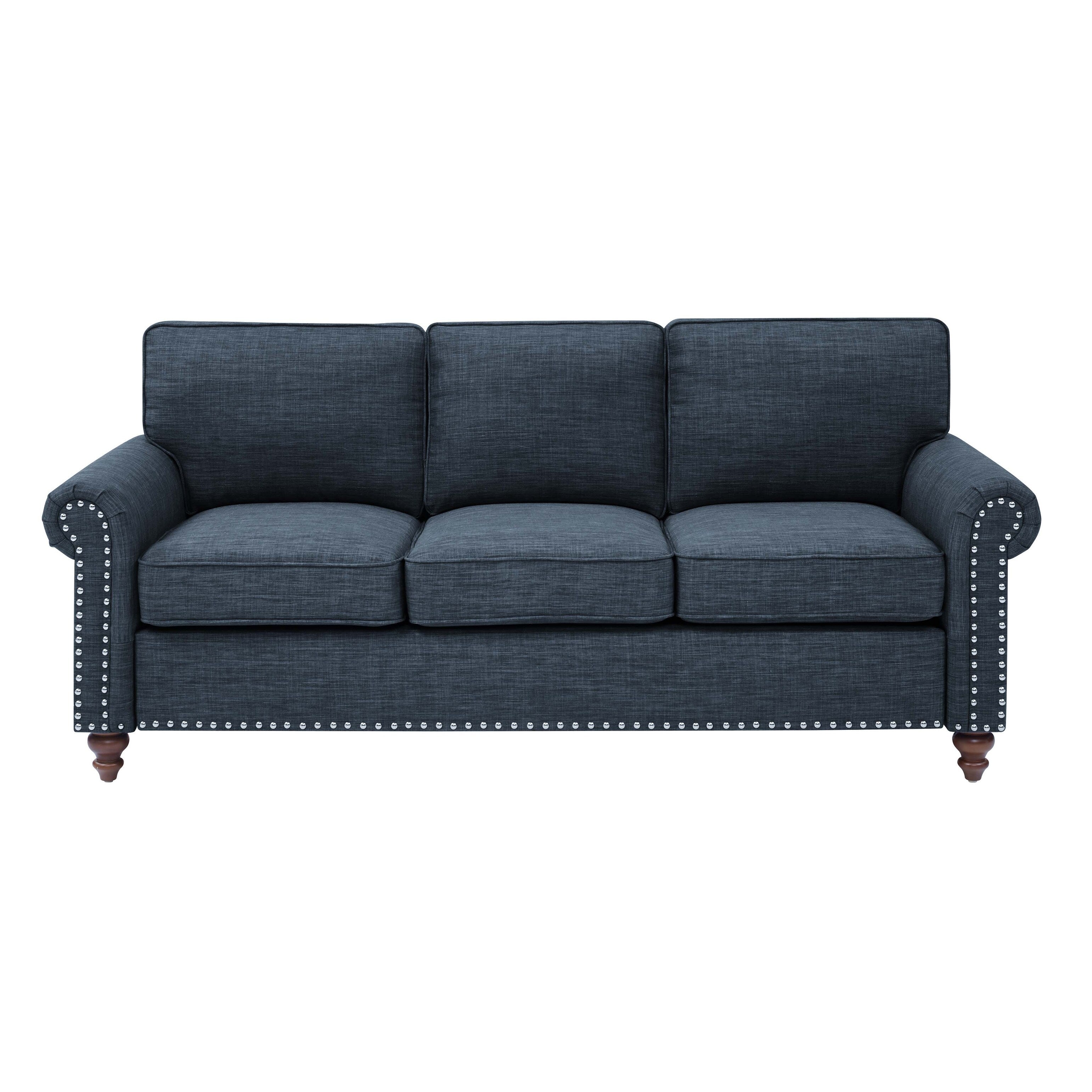 78 Harbor Linen Blend Sofa - 30.5 D x 78 W x 35 H