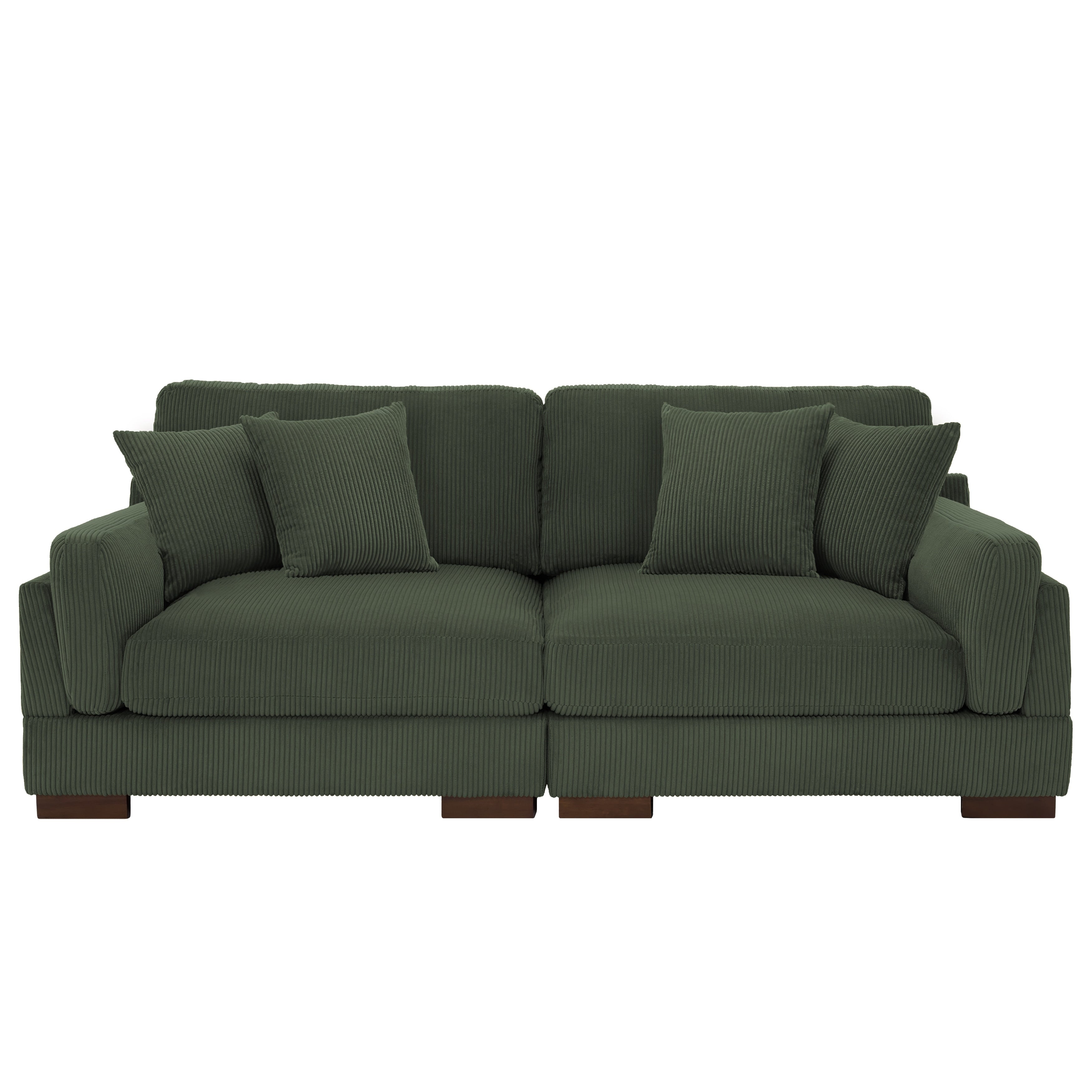 90 Loveseat Sofa Modern and Cozy Corduroy Couch
