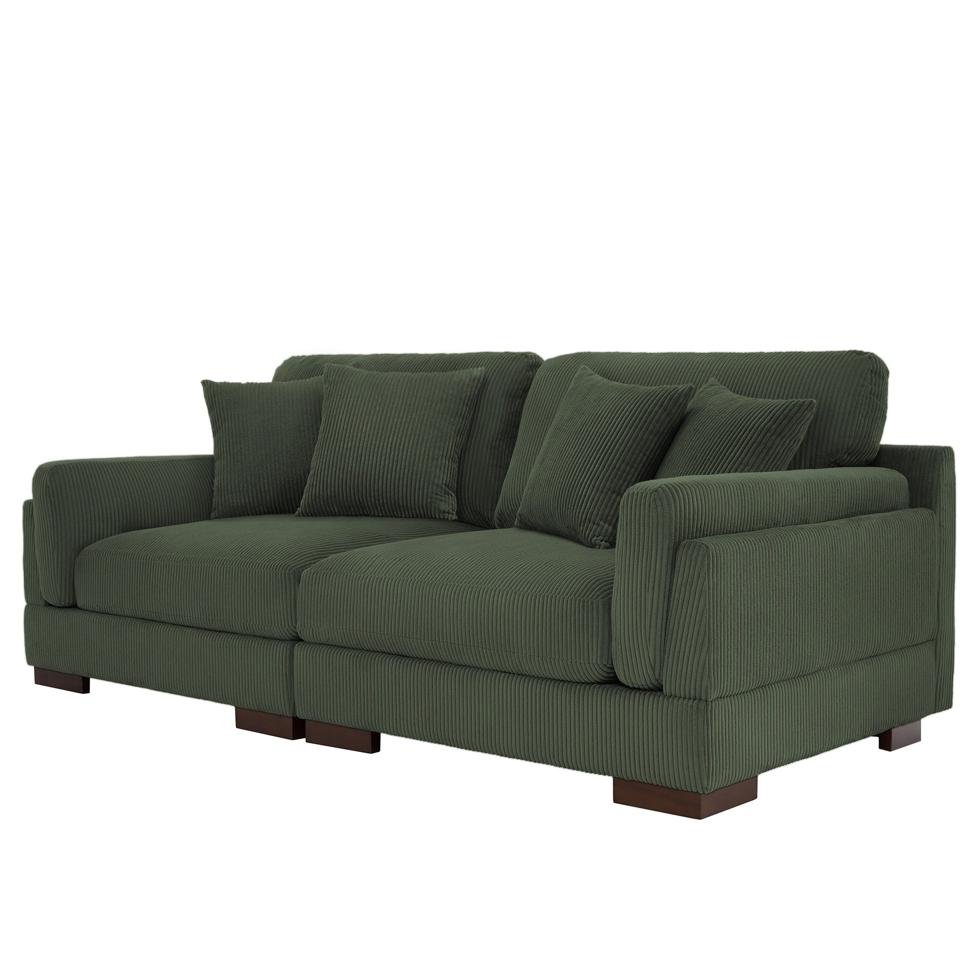 90 Loveseat Sofa Modern and Cozy Corduroy Couch