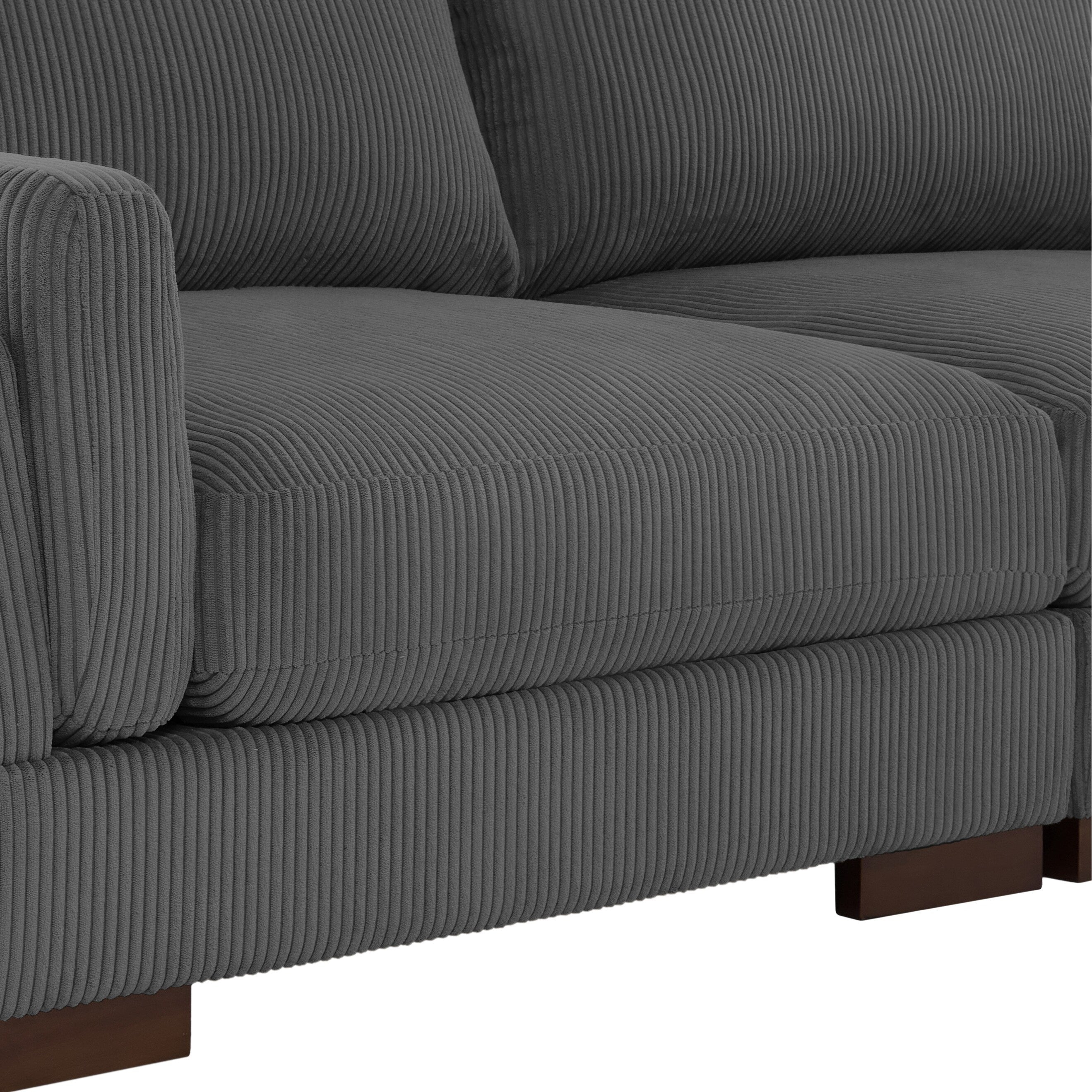 90 Loveseat Sofa Modern and Cozy Corduroy Couch