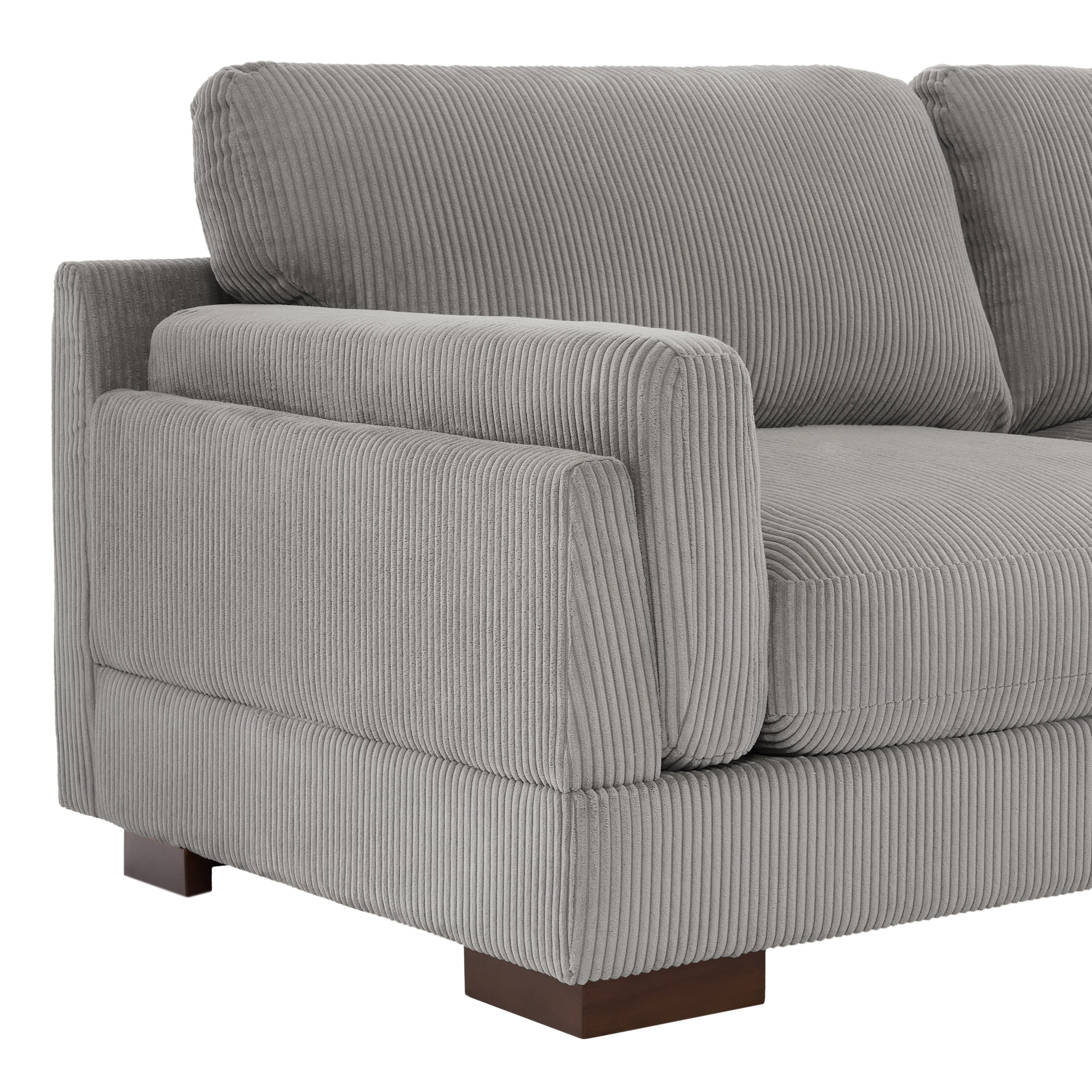 90 Loveseat Sofa Modern and Cozy Corduroy Couch