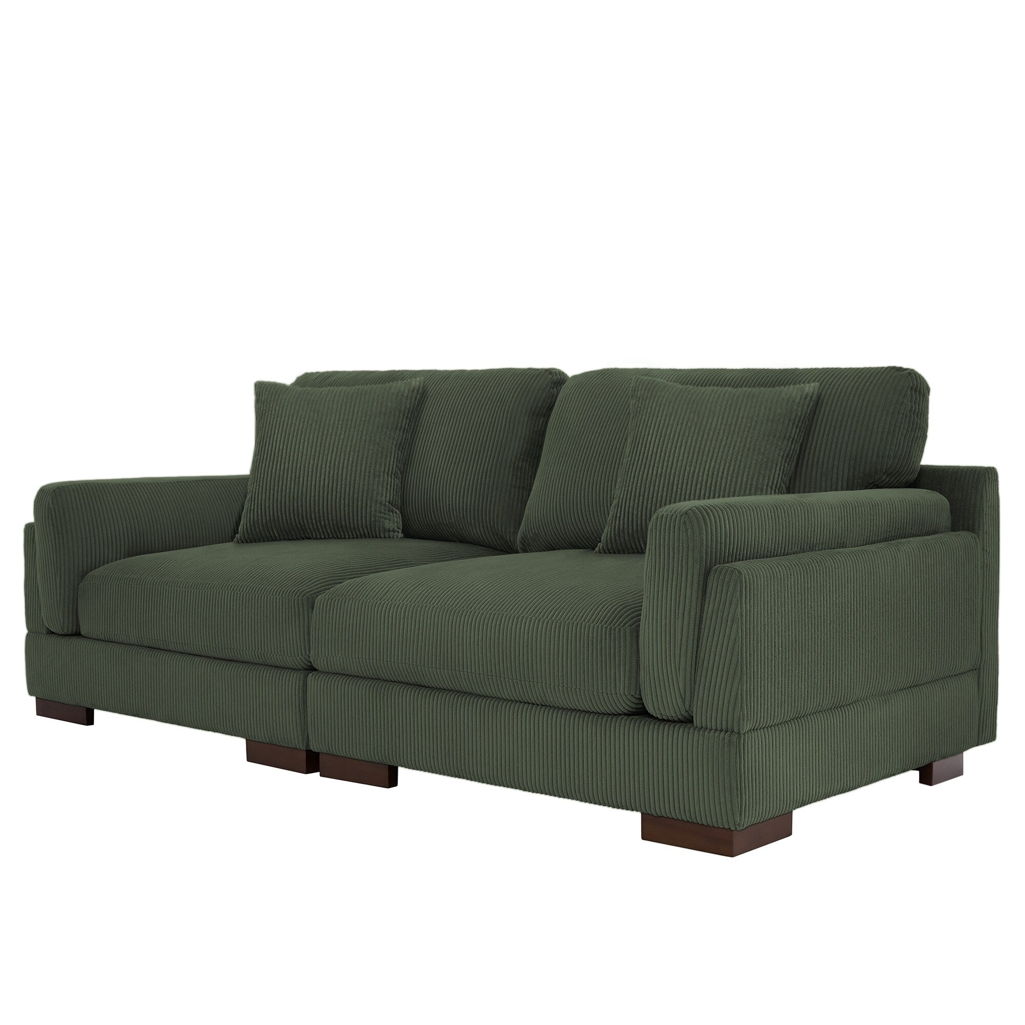 90 Loveseat Sofa Modern and Cozy Corduroy Couch