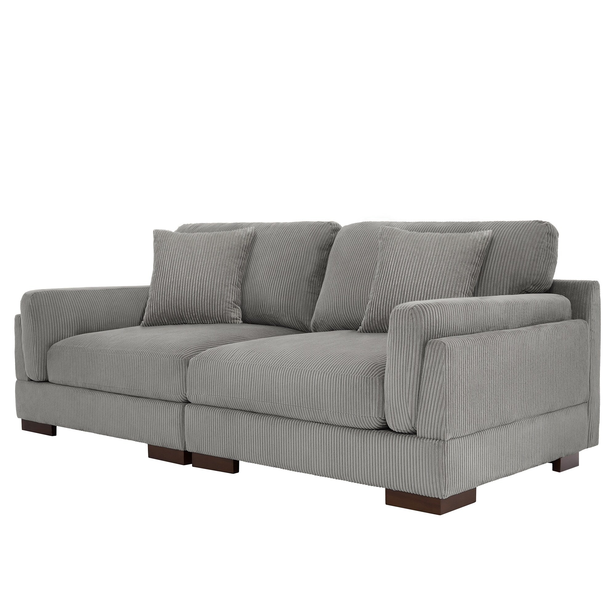 90 Loveseat Sofa Modern and Cozy Corduroy Couch